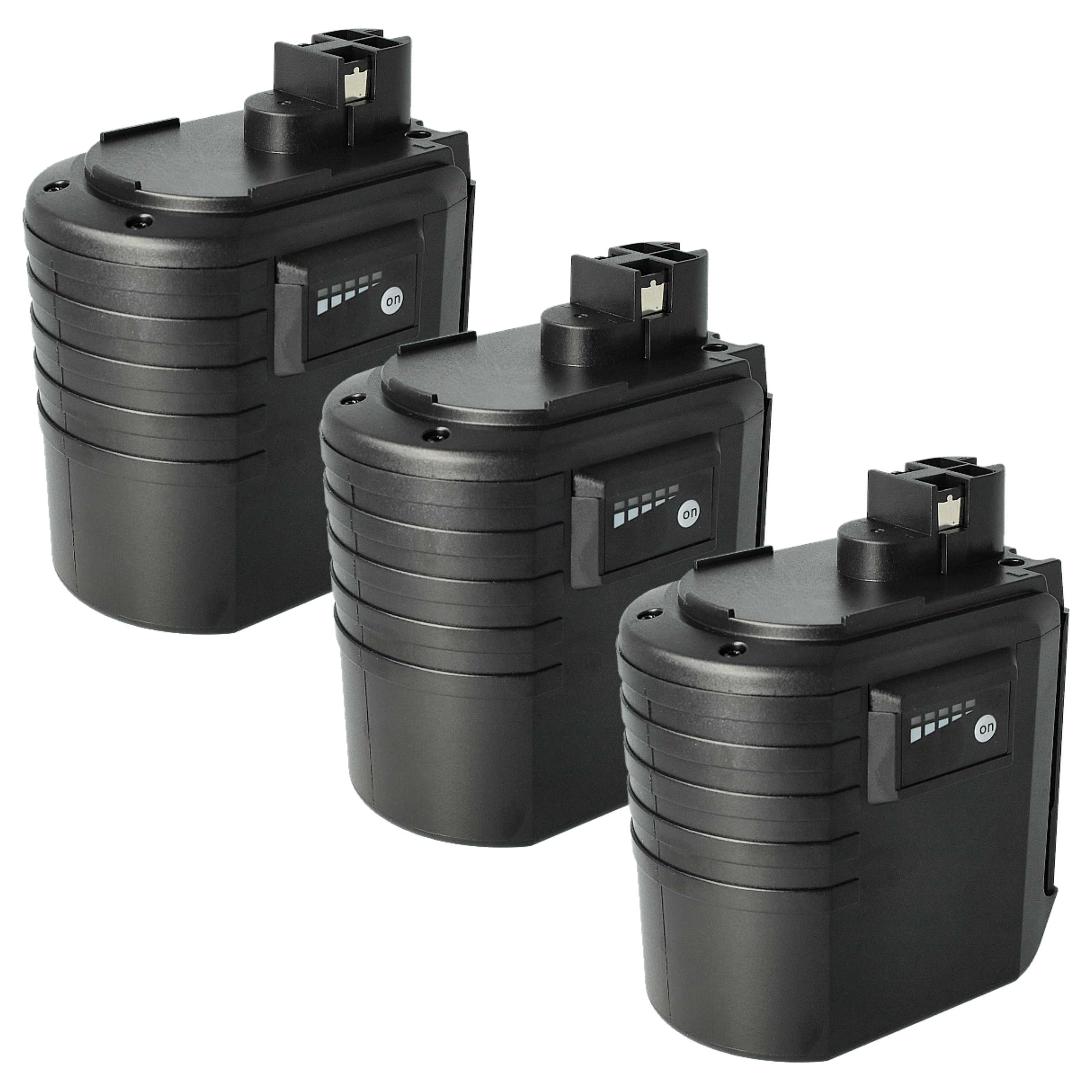Batterie (3 pcs.) remplace Bosch 2 607 335 082, 1617334082, 2607335082 outil électrique Bosch - 3Ah 24V NiMH