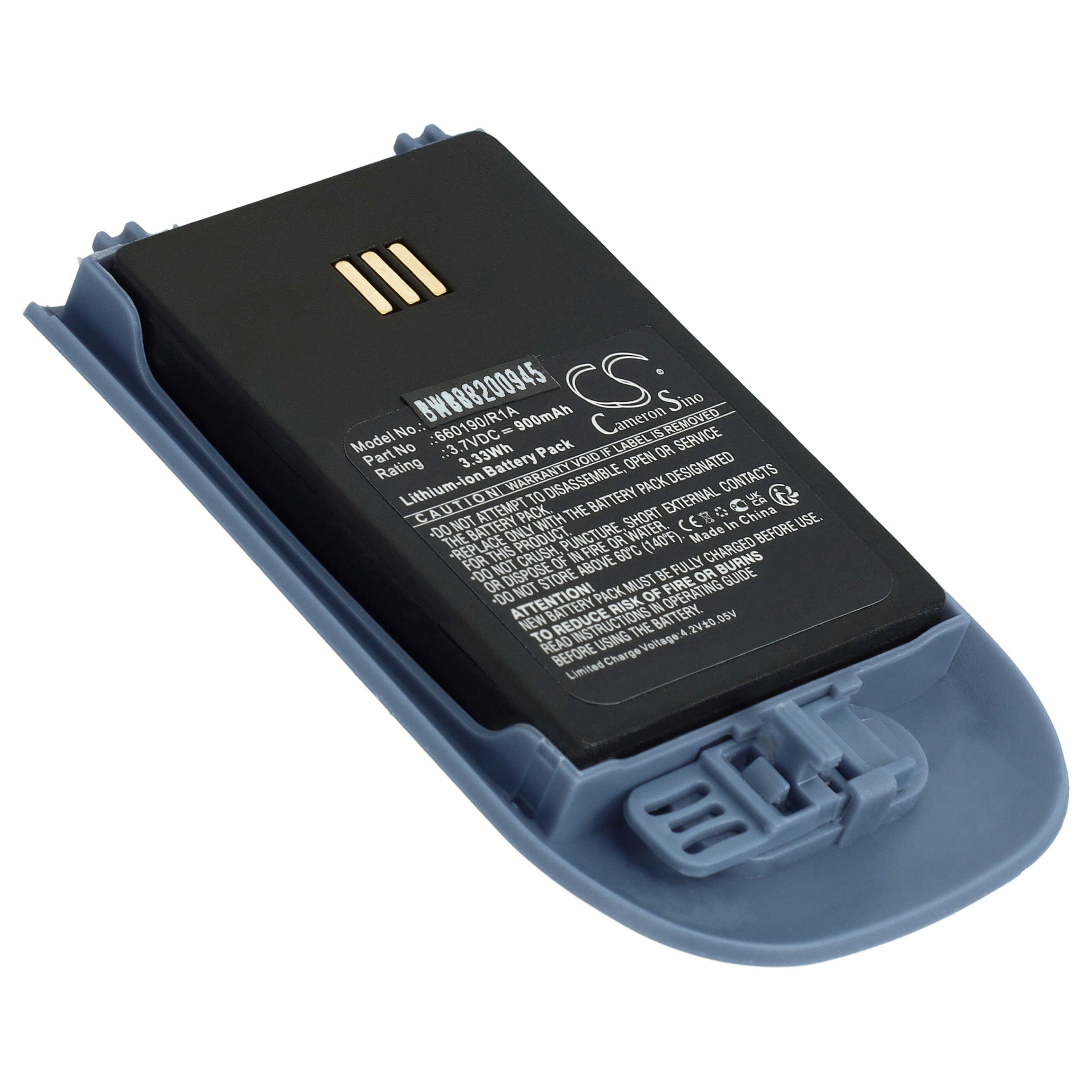 Batterie remplace Alcatel 3BN78404AA, WH1-EABA/1A1, 0480468 pour téléphone - 900mAh 3,7V Li-ion