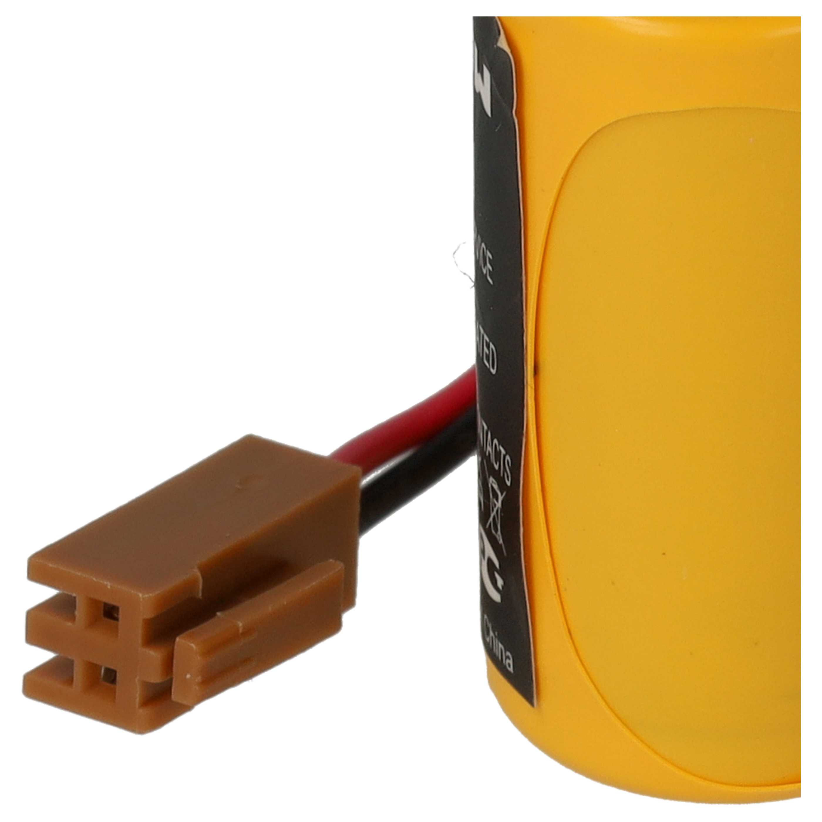 5x Batería reemplaza Dantona Matt Pack (con conector marrón) para controlador (3000 mAh, 6 V, Li-MnO2)