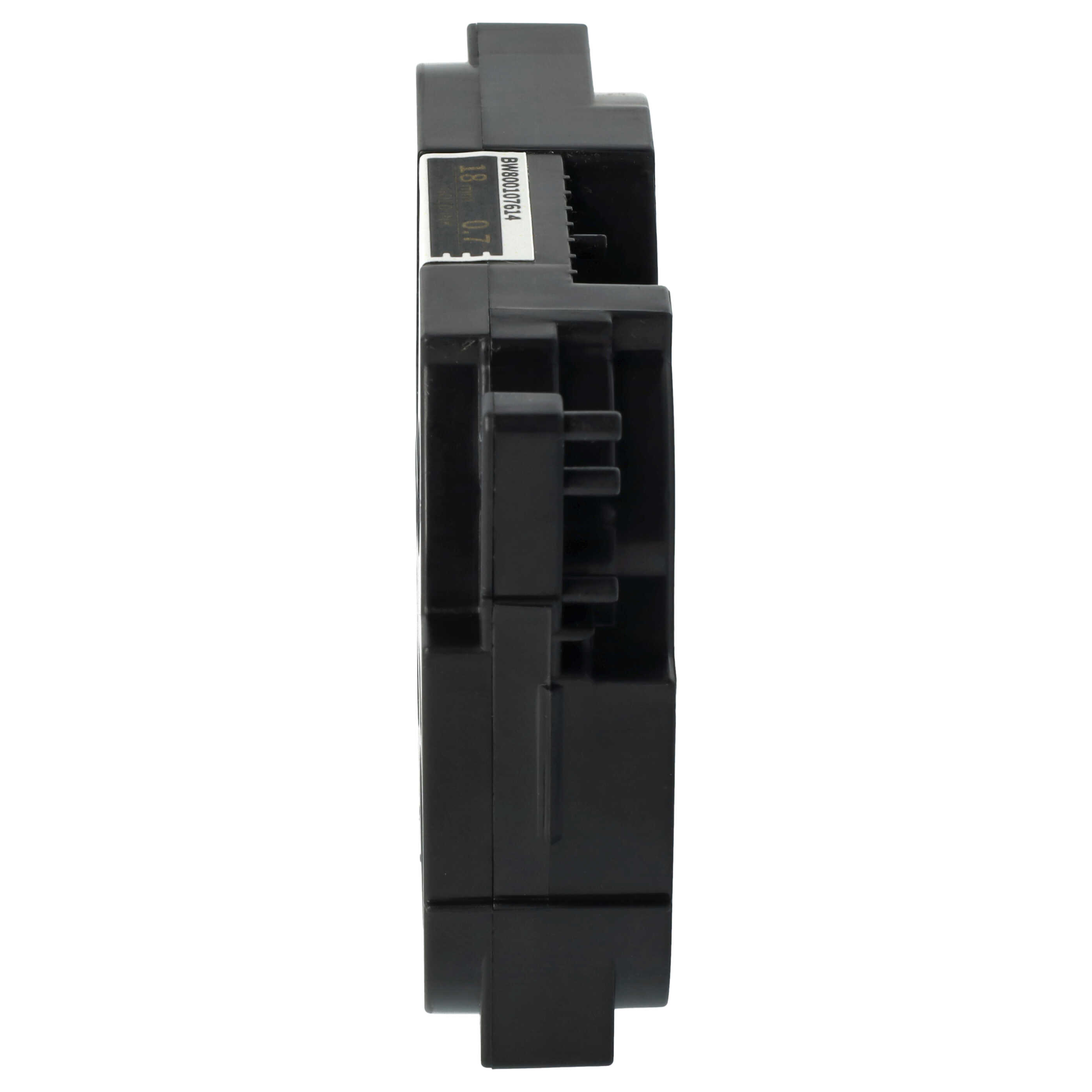 Cassette à ruban remplace Brother TZE-344, TZ-344 - 18mm lettrage Or ruban Noir