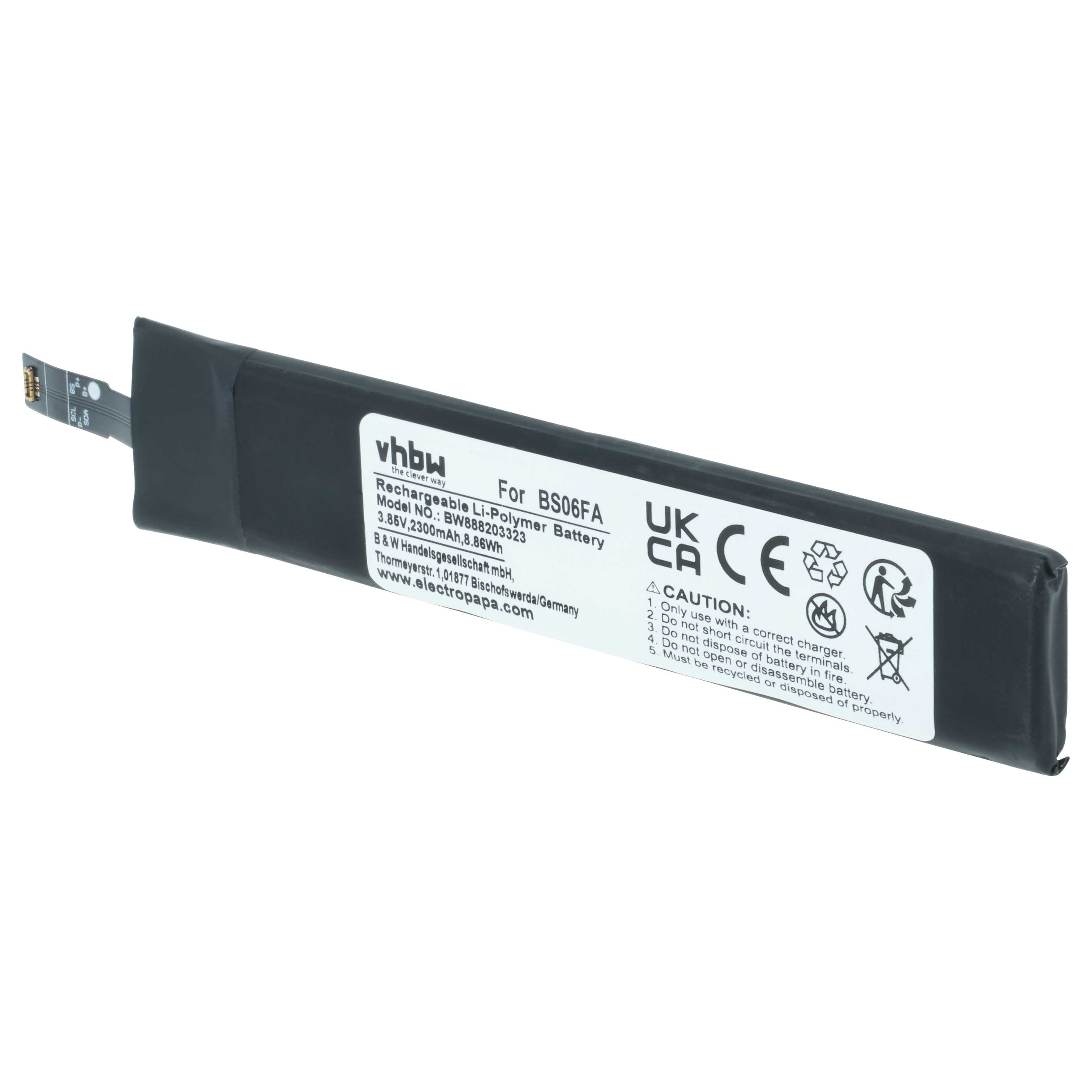 Batteria sostituisce Xiaomi BS06FA per cellulare - 2300mAh 3,85V Li-Poly 