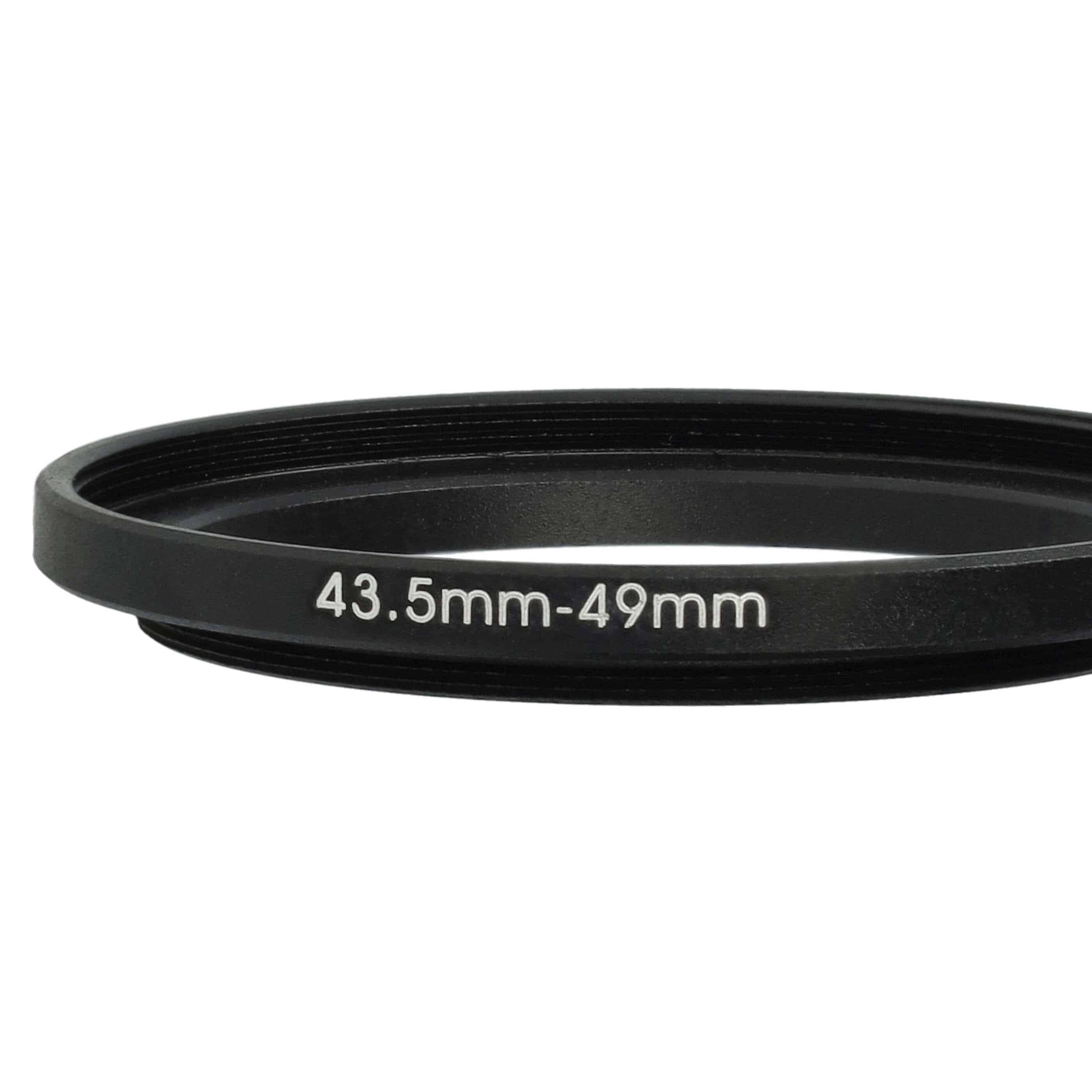 Bague Step-up 43,5 mm vers 49 mm pour divers objectifs d'appareil photo - Adaptateur filtre