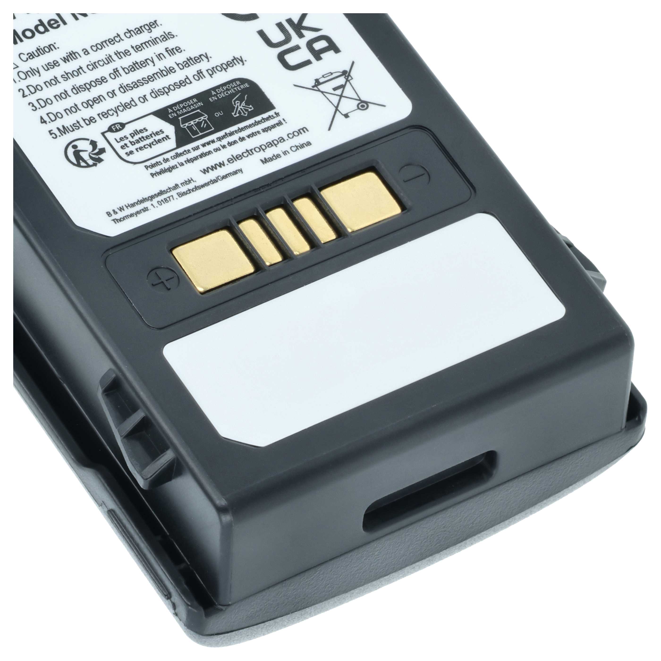 2x Battery replaces Motorola 82-000012-01, BT-000375 for Motorola Barcode Scanner POS - 5200 mAh 3.7 V