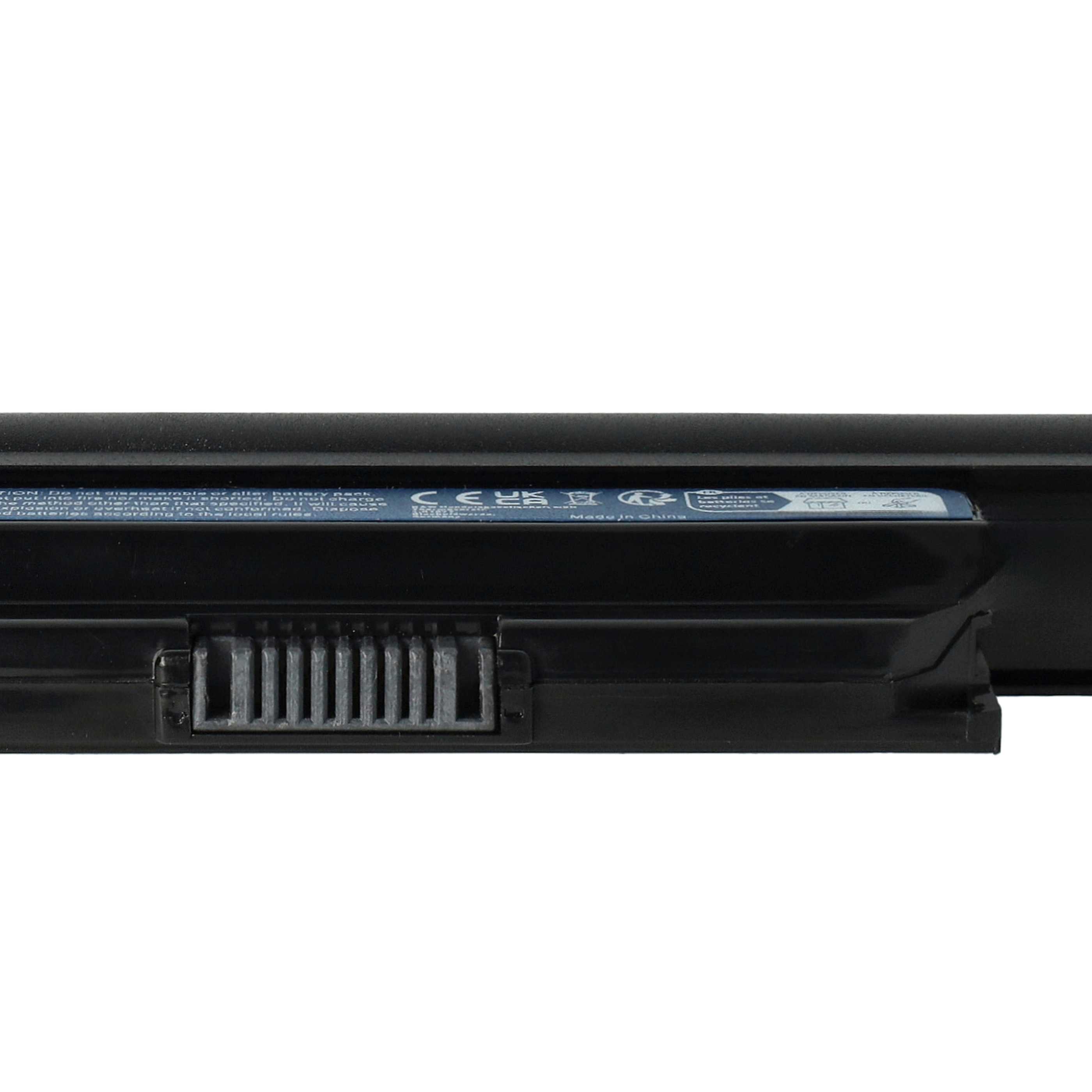 Batterie remplace Acer AK.006BT.082, 934T2085F pour ordinateur portable - 5200mAh 11,1V Li-polymère, noir