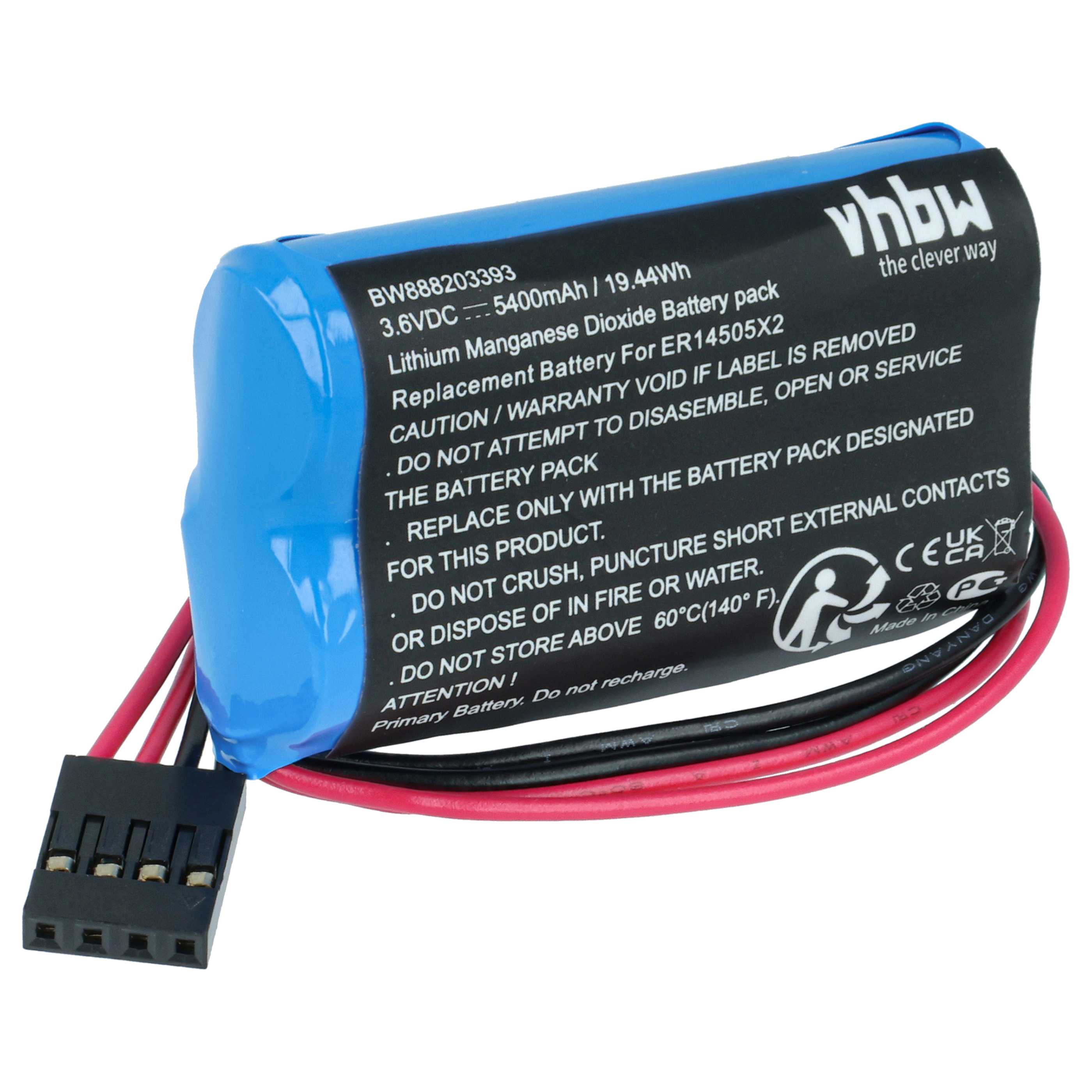 Bateria do PLC programowalnego sterownika zamiennik Schneider 2XSL360/131 - 5400 mAh 3,6 V Li-SOCl2