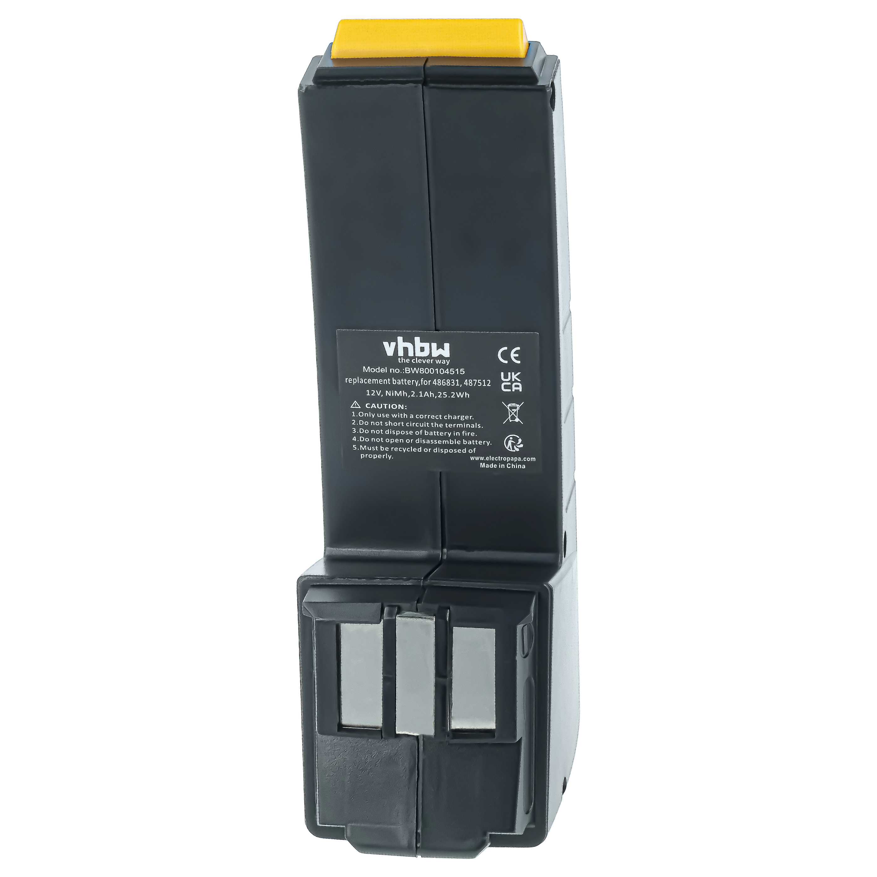 2x Battery replaces Festo Festool 487512, 486831, 488438, 487701 Electric Power Tool - 2100 mAh, 12 V, NiMH