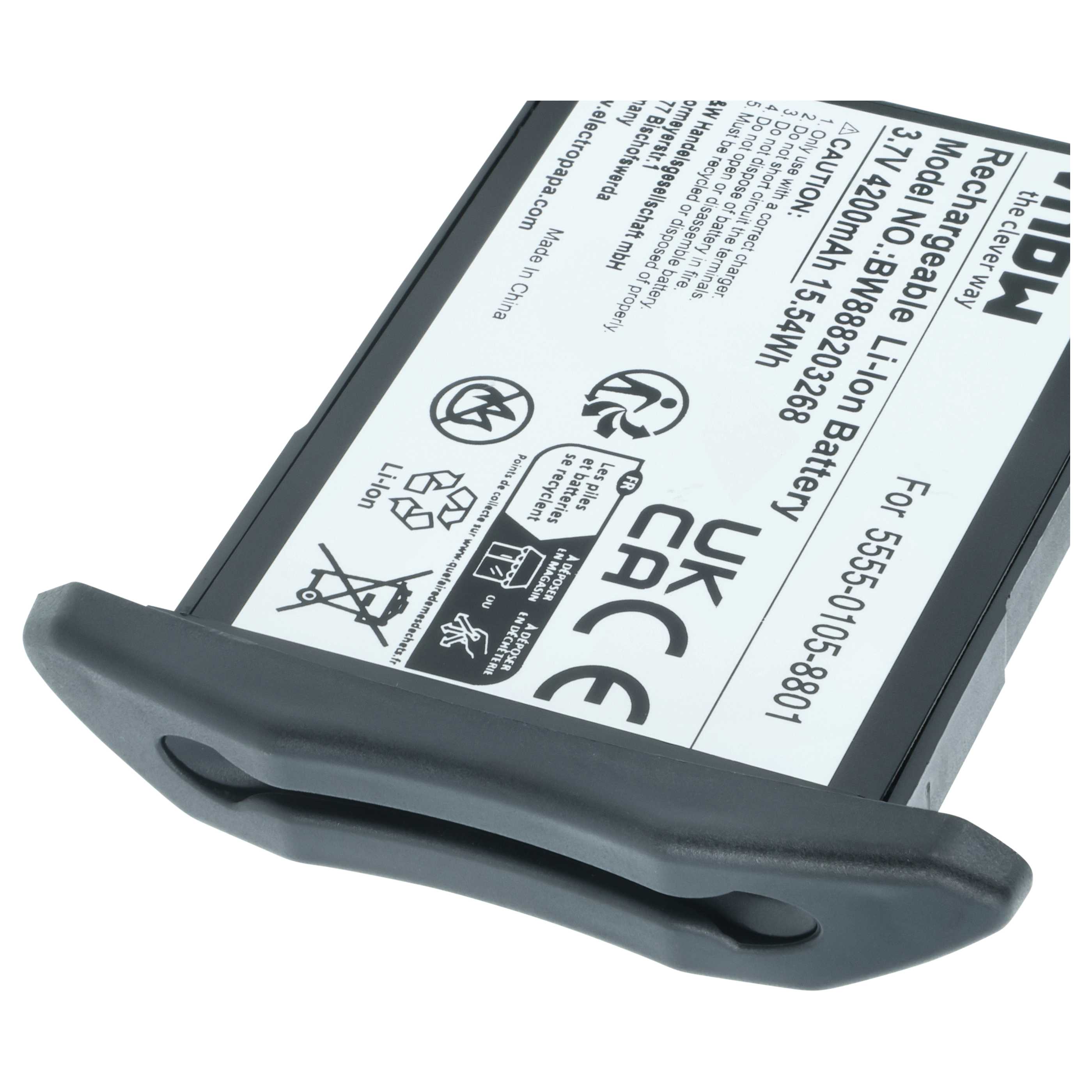 Handheld Computer 2x Battery replaces NCR Orderman 5555-0105-8801 - 4200mAh, 3.7V