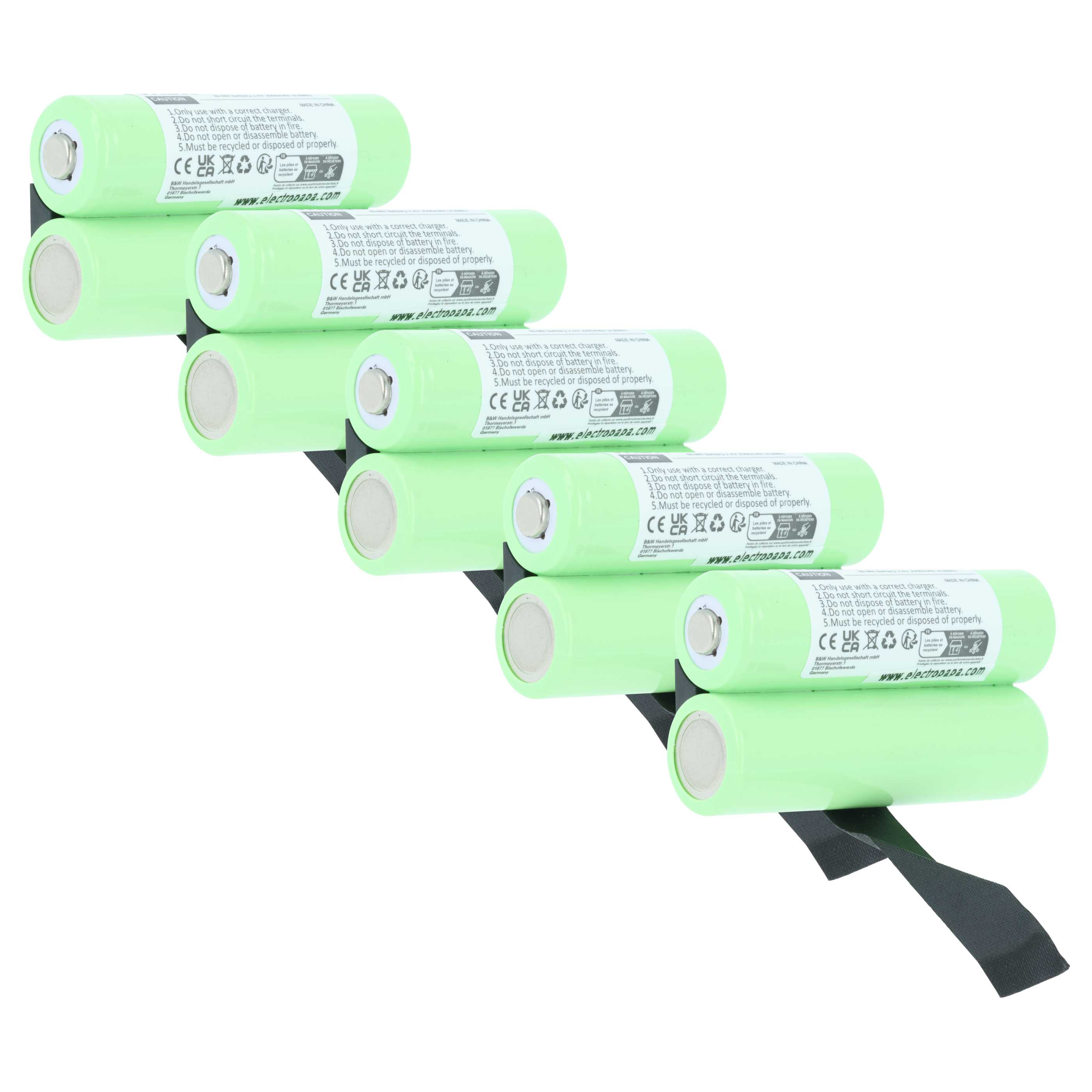5x Akumulator do zdalnego sterowania zamiennik Demag 773-499-44 - 2000mAh 2,4V NiMH