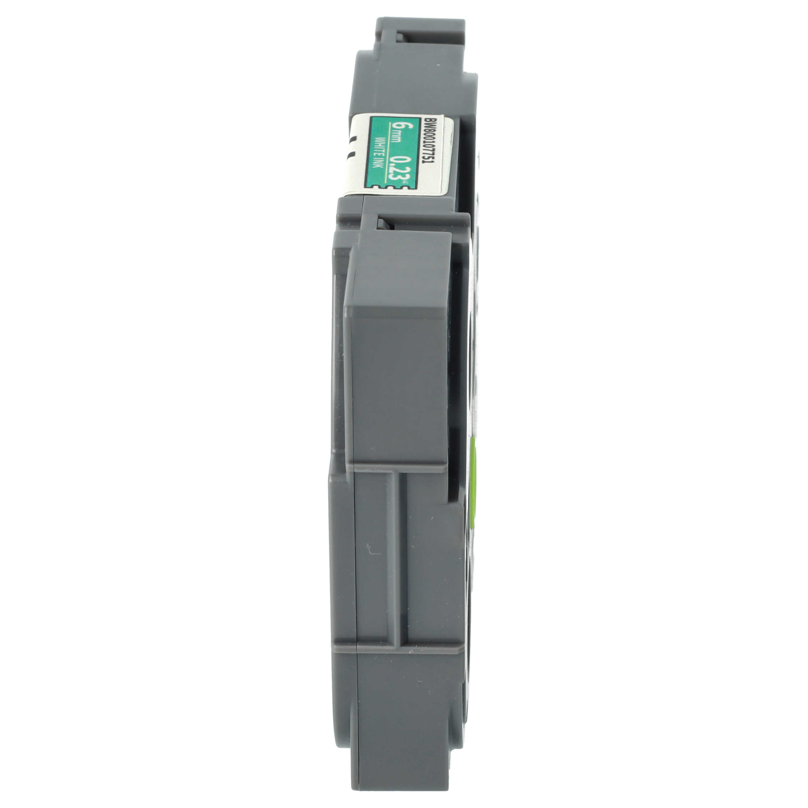 Cassette à ruban remplace Brother TZE-715 - 6mm lettrage Blanc ruban Vert