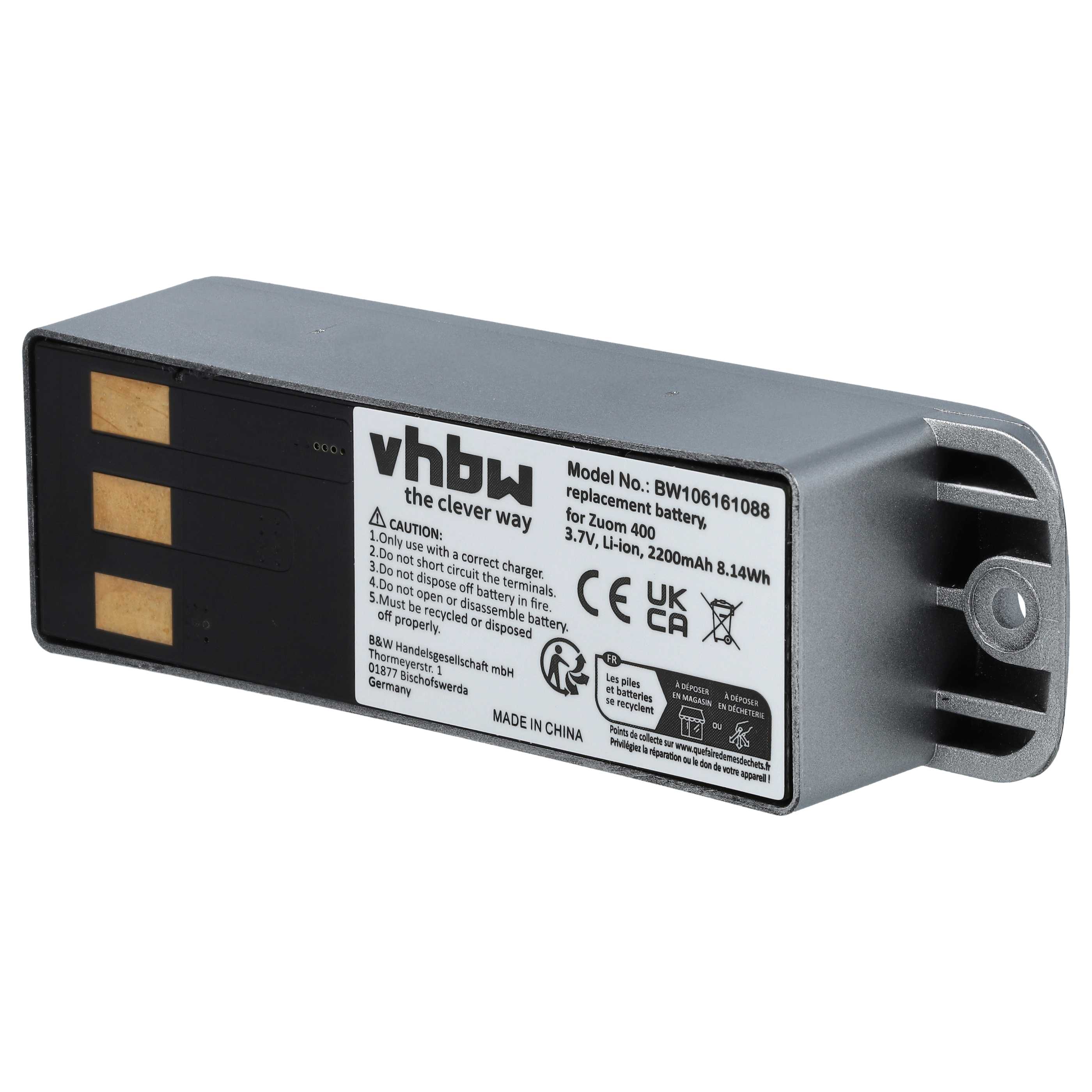 Akumulator do nawigacji GPS zamiennik Garmin 011-01451-00, 010-10863-00 - 2200 mAh 3,7 V Li-Ion