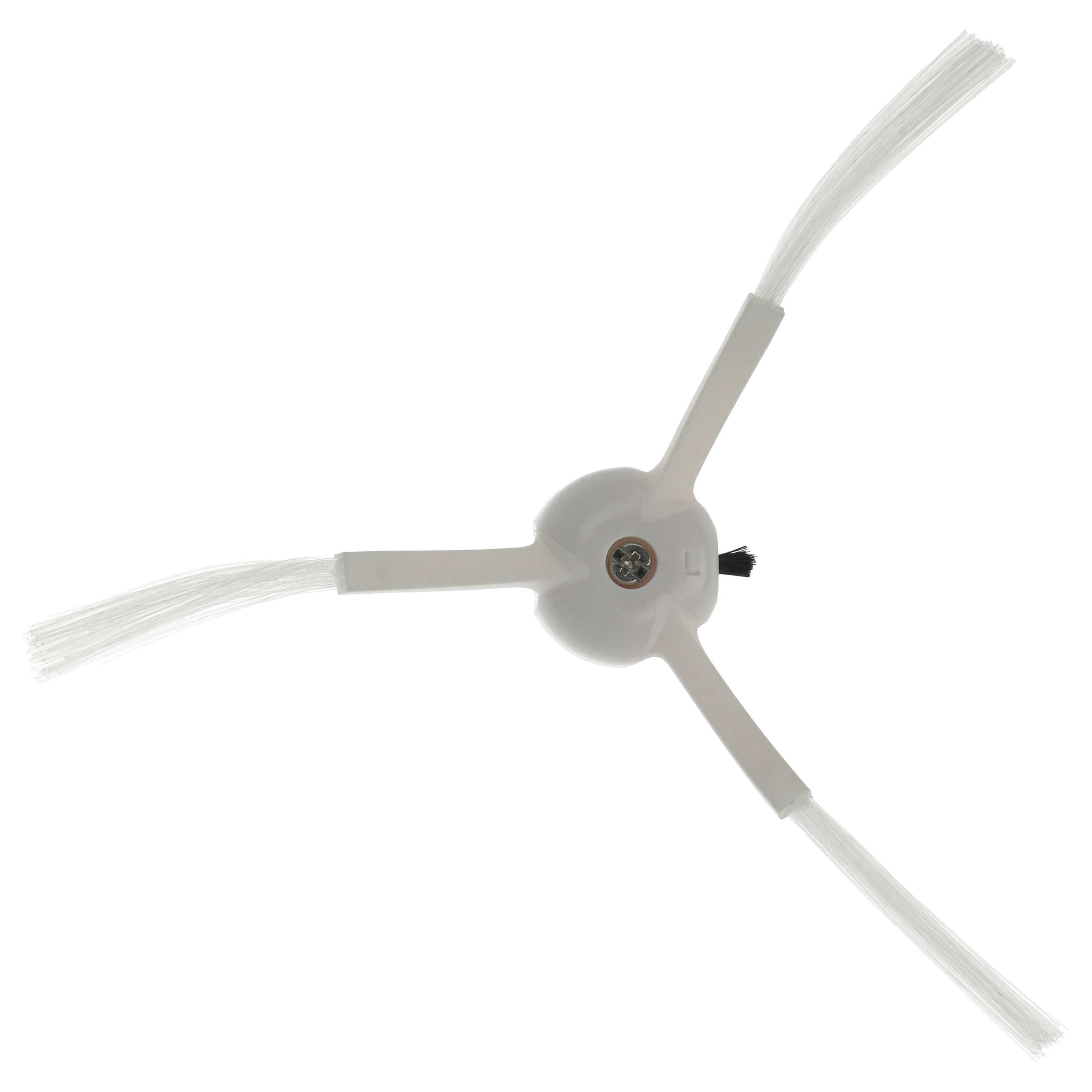 2x Side Brush suitable for Proscenic M8 Pro Robot Vacuum Cleaner - 3-armed, white
