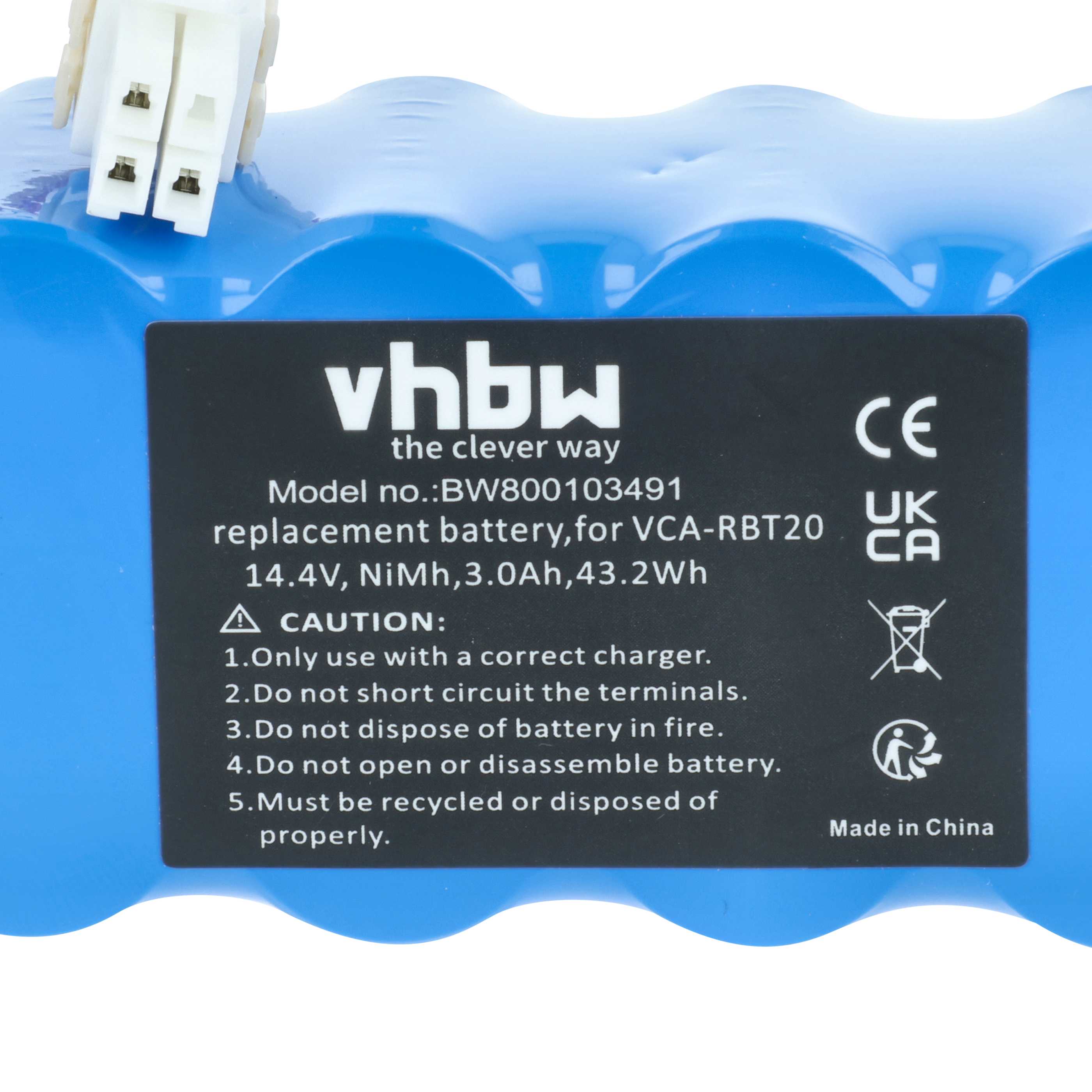 Batteria sostituisce Samsung AP5576883, DJ63-01050A, AP5579205 per robot aspiratore - 3000mAh 14,4V NiMH