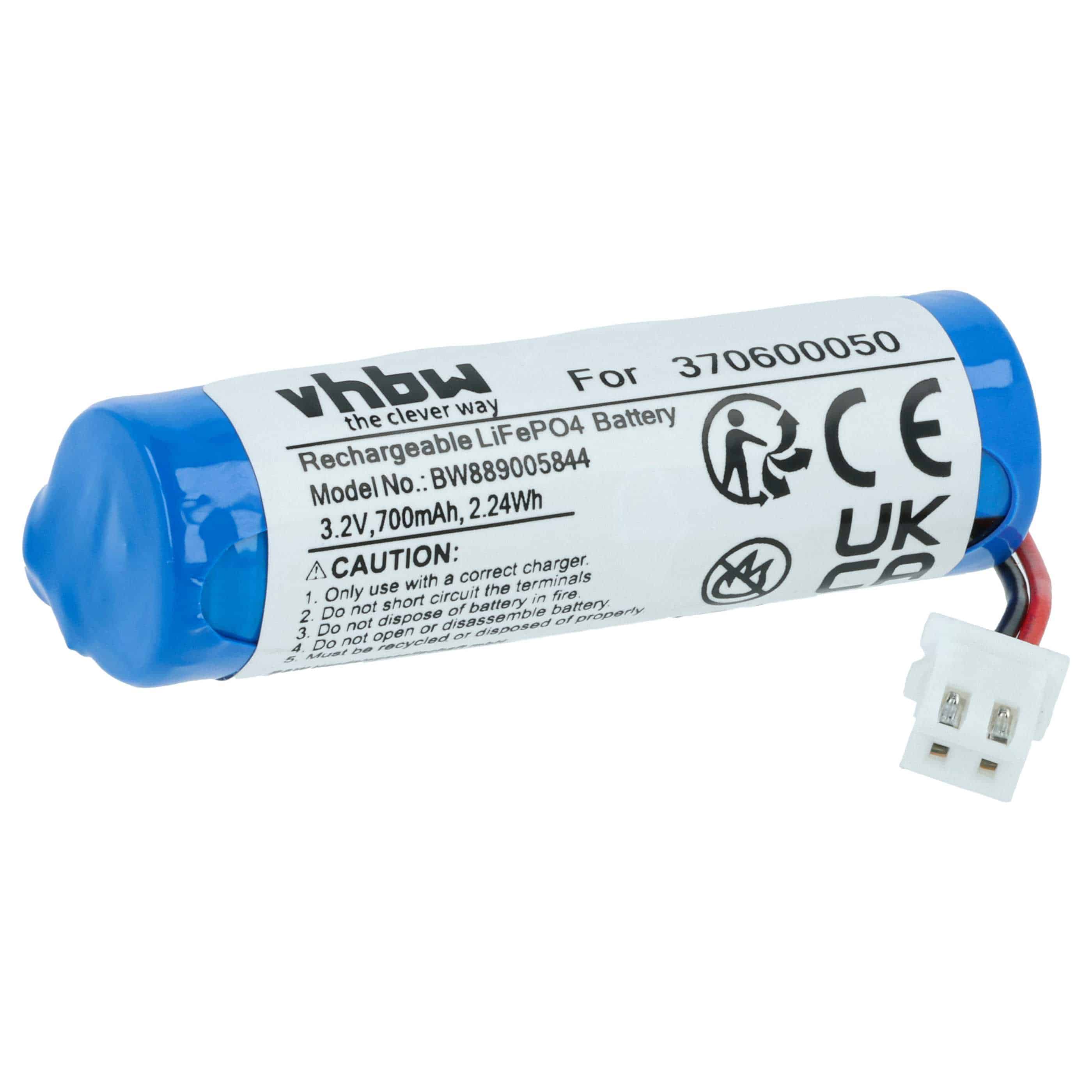 Model Making Device Battery Replacement for Carrera 370600050 - 700 mAh 3.2 V LiFePO4, JST ZH