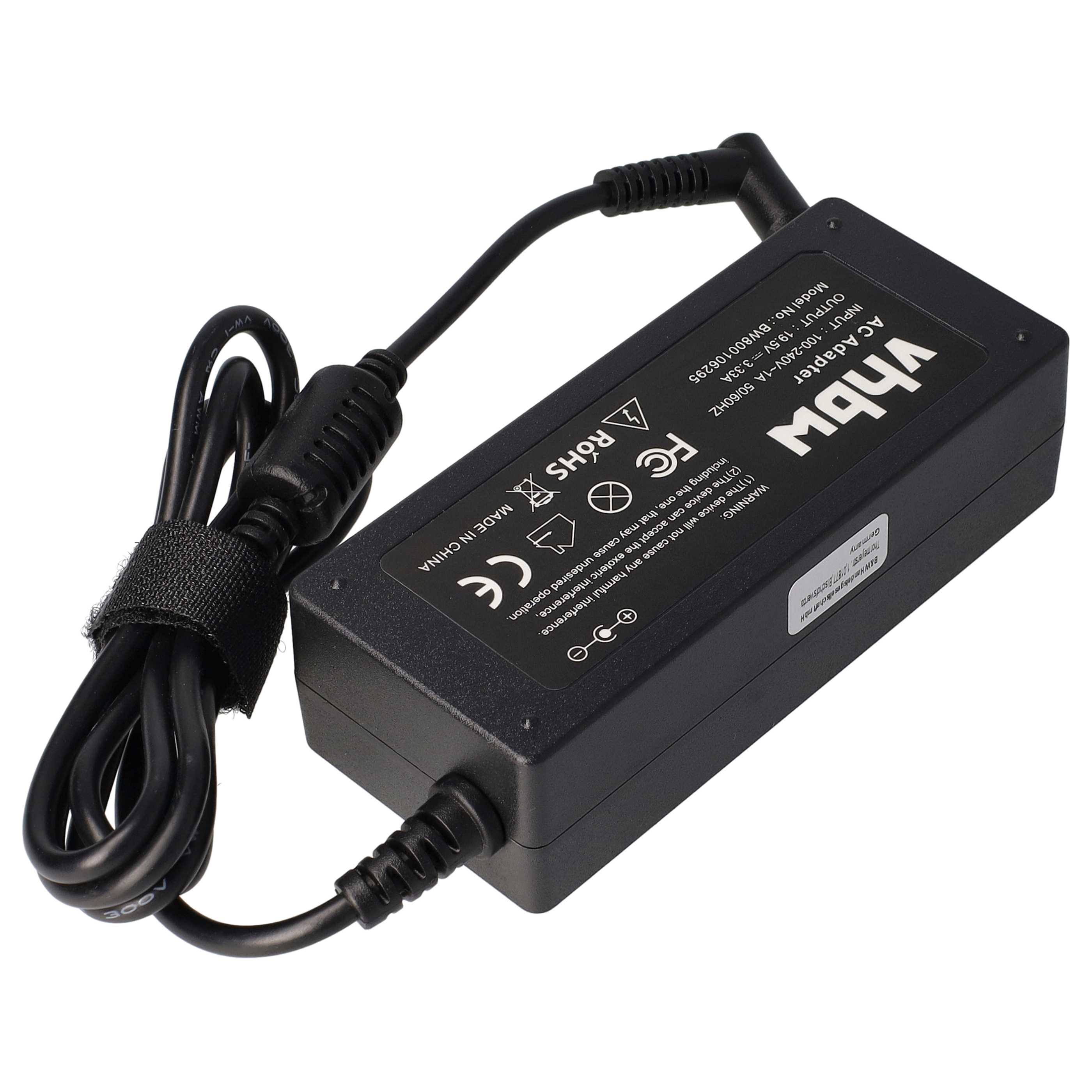 Mains Power Adapter replaces HP PP009C for DellNotebook etc., 65 W