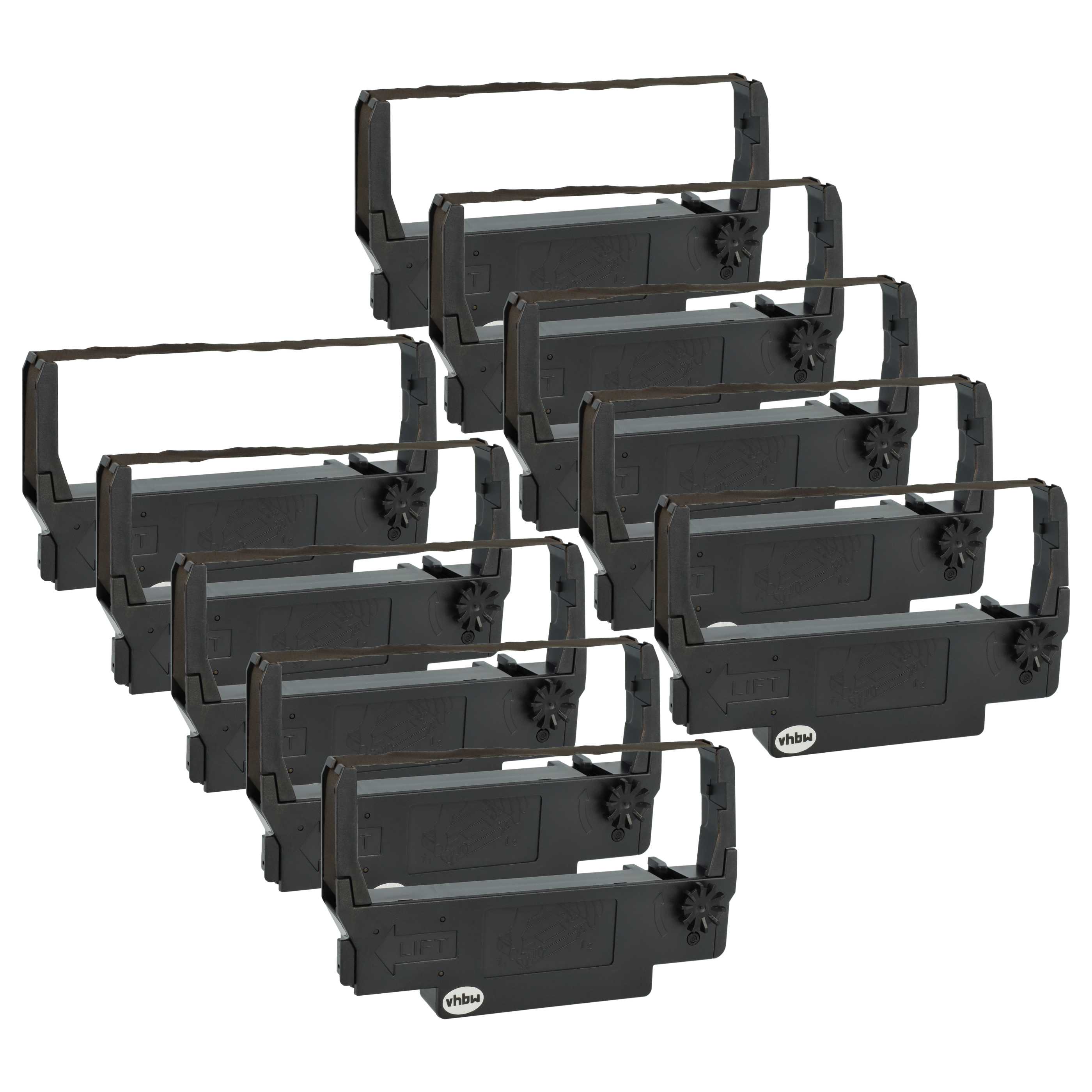 10x Farbband / Nylonband violett, passend für Epson wie ERC-30, 34, 38 u.a.