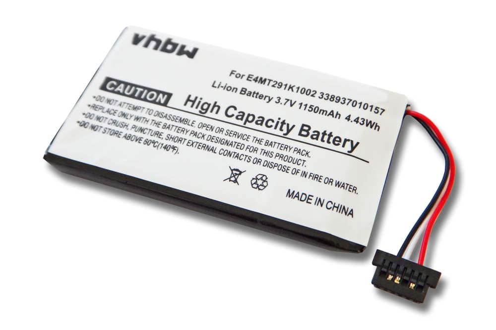 Akumulator do nawigacji GPS zamiennik Mitac Mio 338937010157, E4MT291K1002 - 1150 mAh 3,7 V LiPo