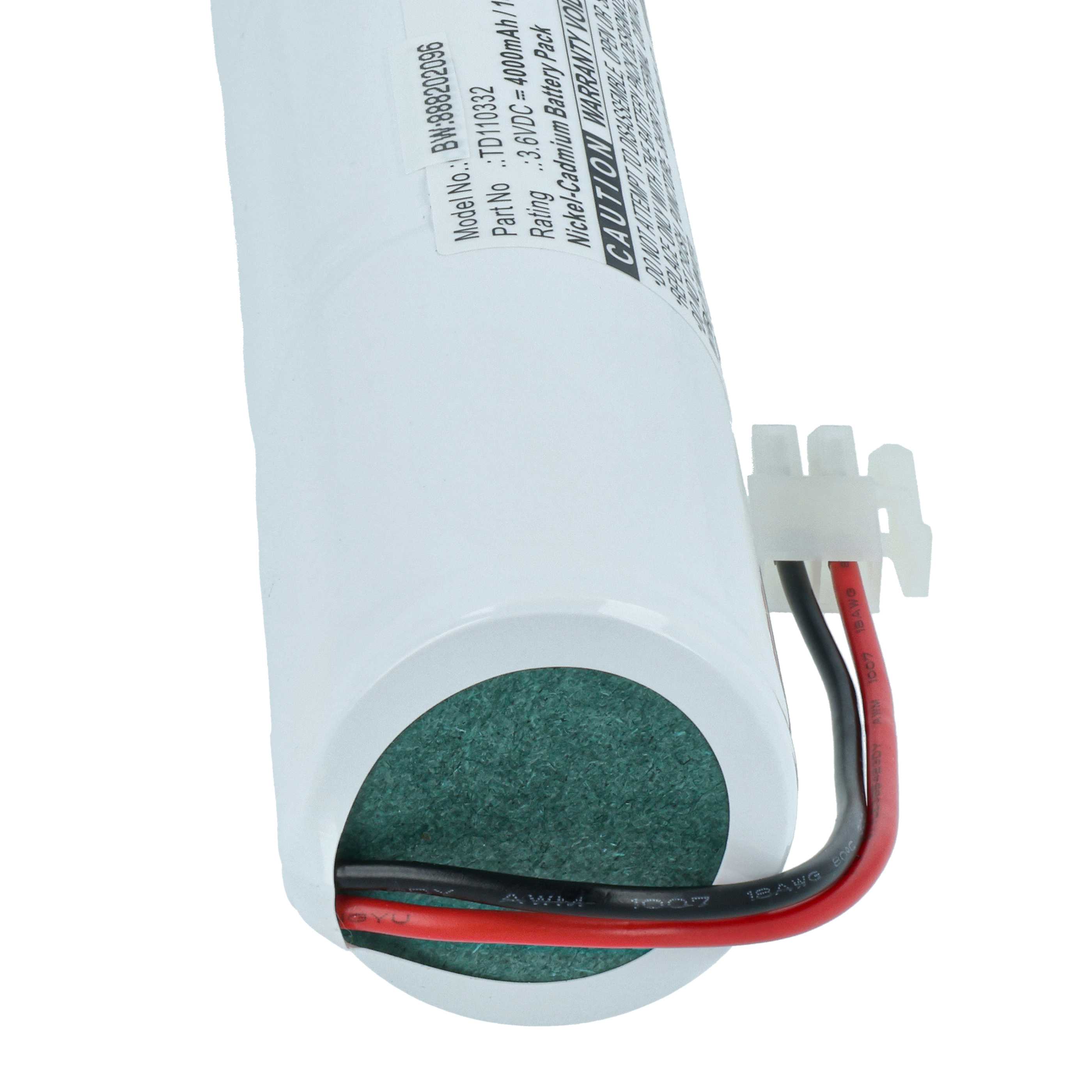 Emergency Light Battery replaces Schneider 329056000, TD110332 - 4000 mAh 3.6 V NiCd