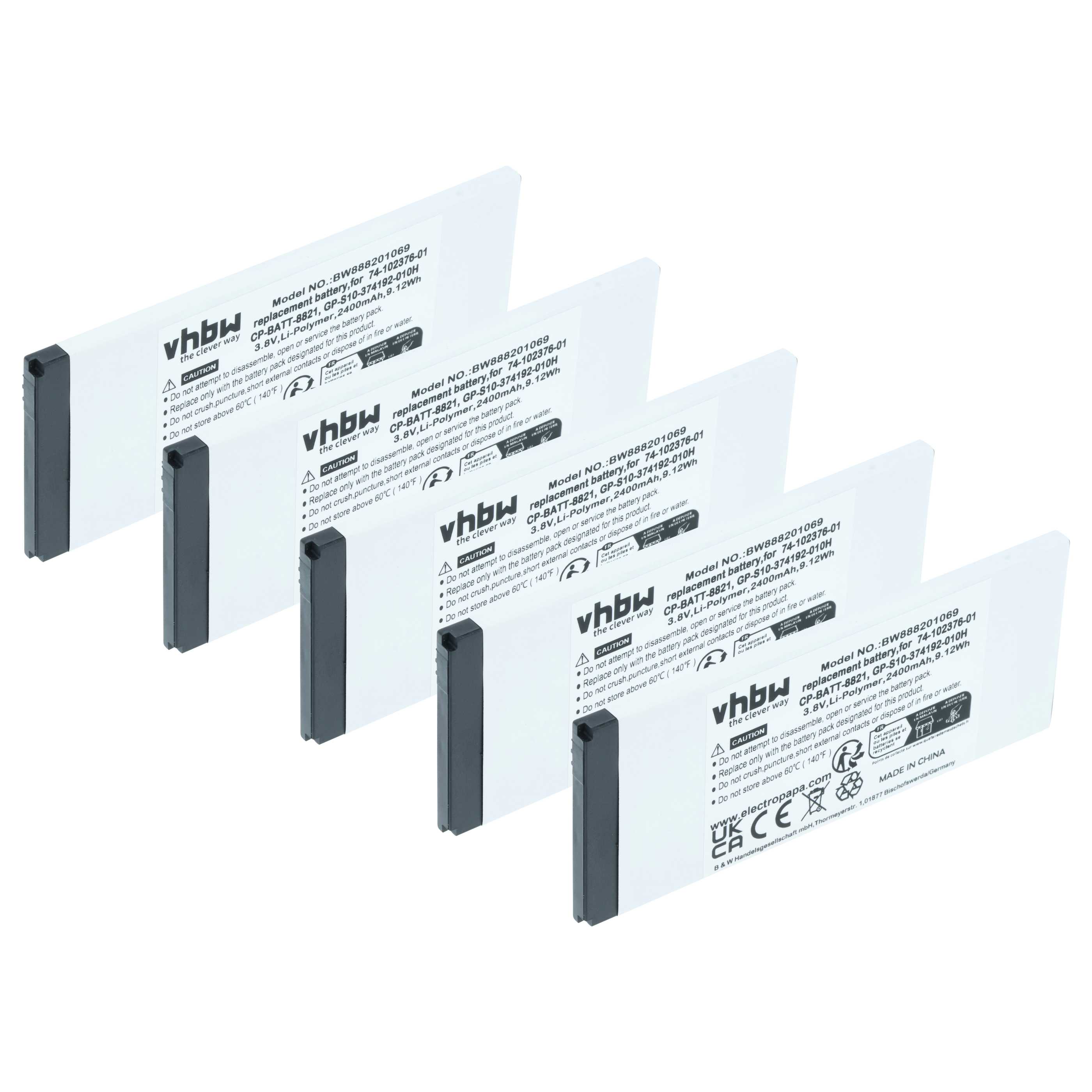 5x Akumulator do telefonu smartfona zamiennik Cisco 74-102376-01, CP-BATT-8821 - 2400 mAh 3,8 V LiPo