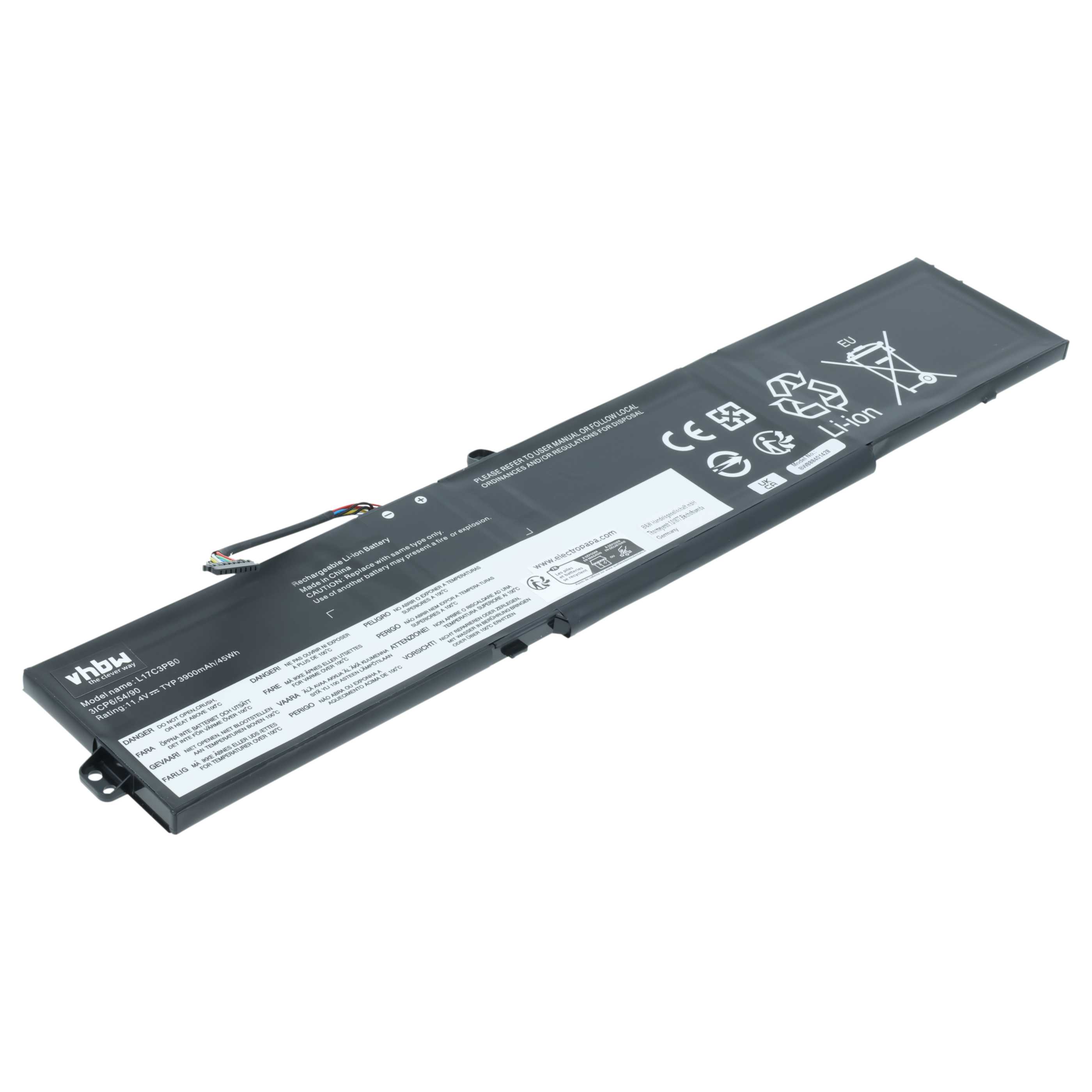 Akumulator do laptopa zamiennik Lenovo 5B10Q71252, 5B10Q71251, 5B10W67266, 5B10Q71254 - 3900 mAh 11,34 V LiPo