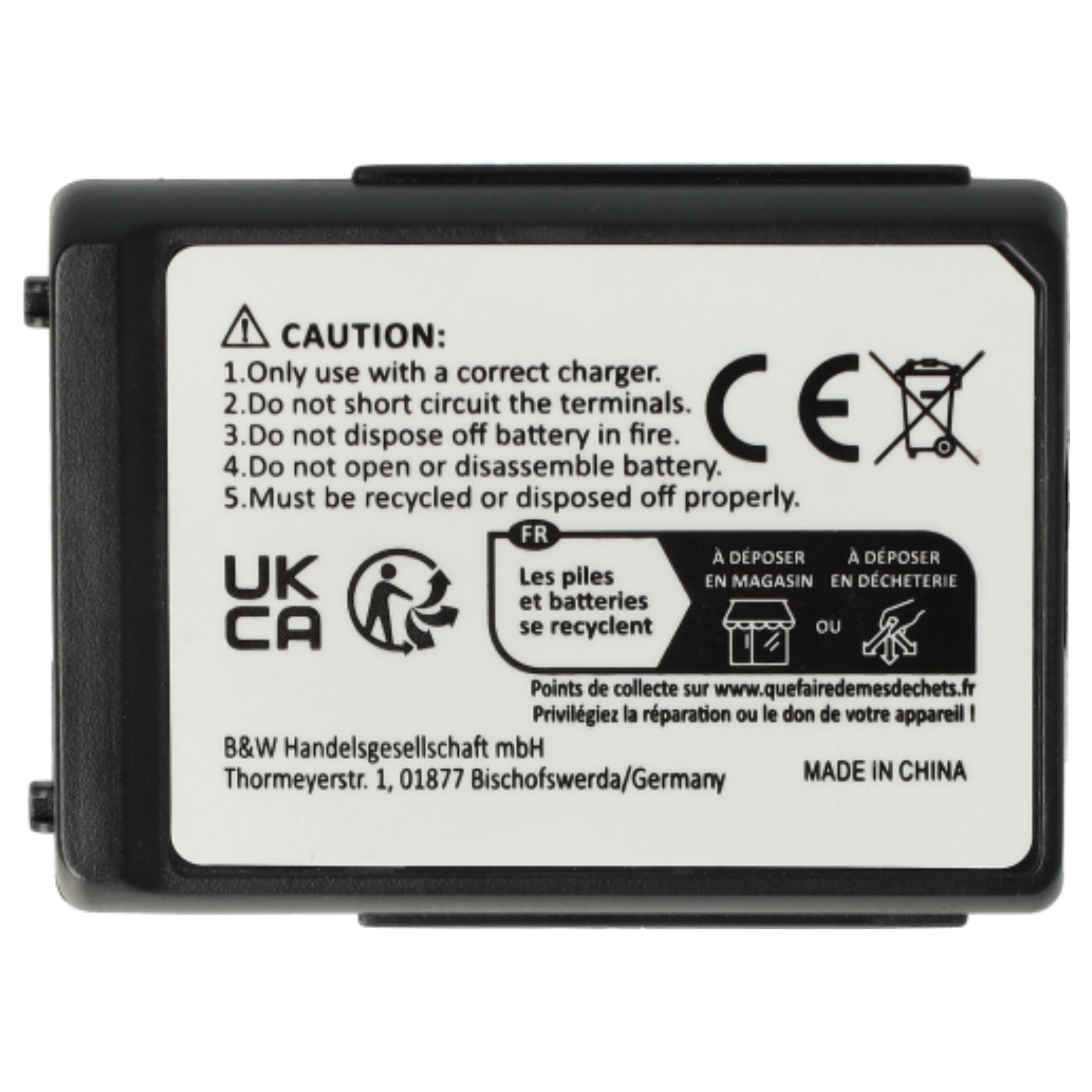 3x Batteries remplace Alcatel 3BN66305AAAA000828 pour téléphone T-Systems - 800mAh 3,7V Li-ion