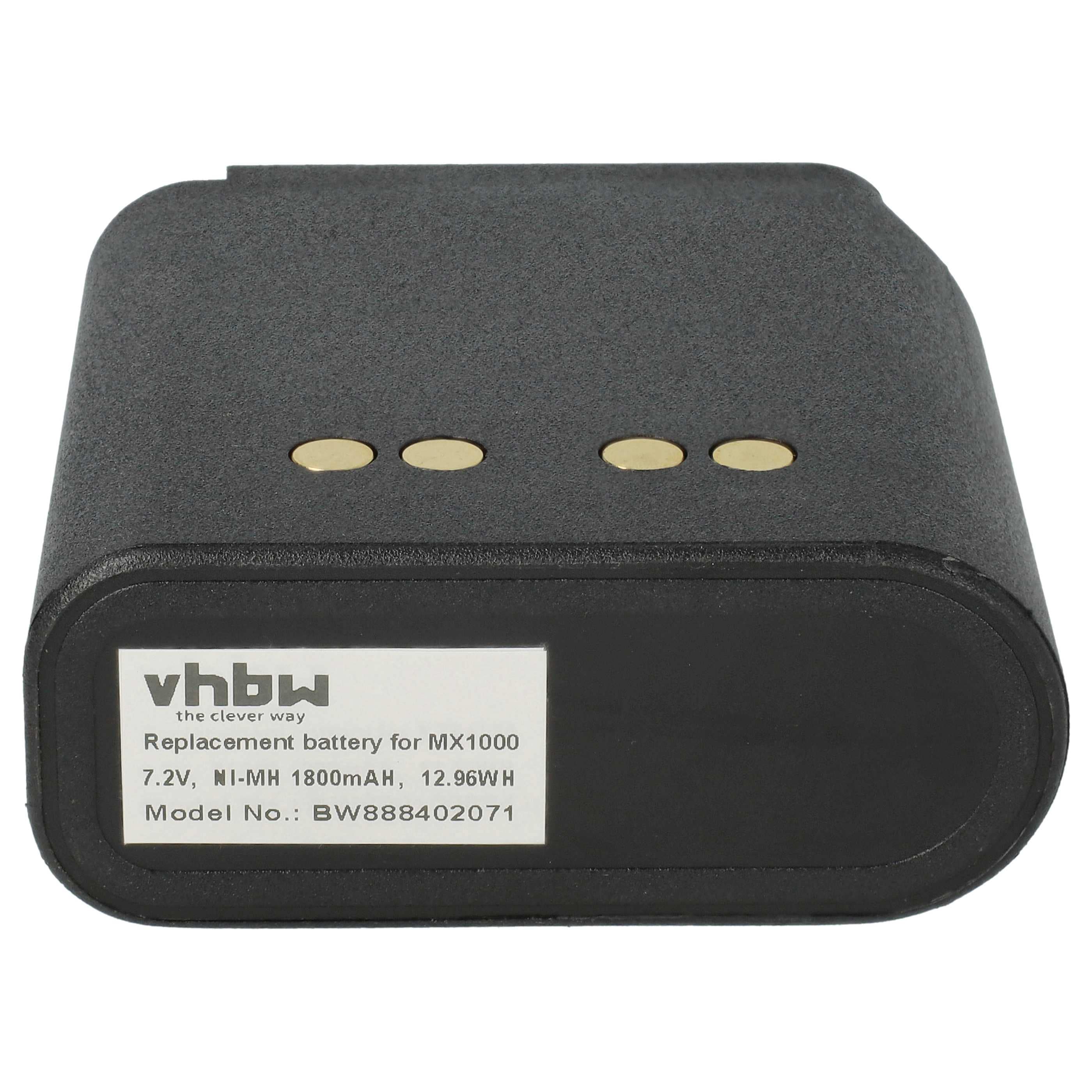 Radio 2x Battery replaces Motorola NTN4538, NTN4594, NTN4592, NTN4593, NTN4593DR - 1800 mAh 7.2 V NiMH