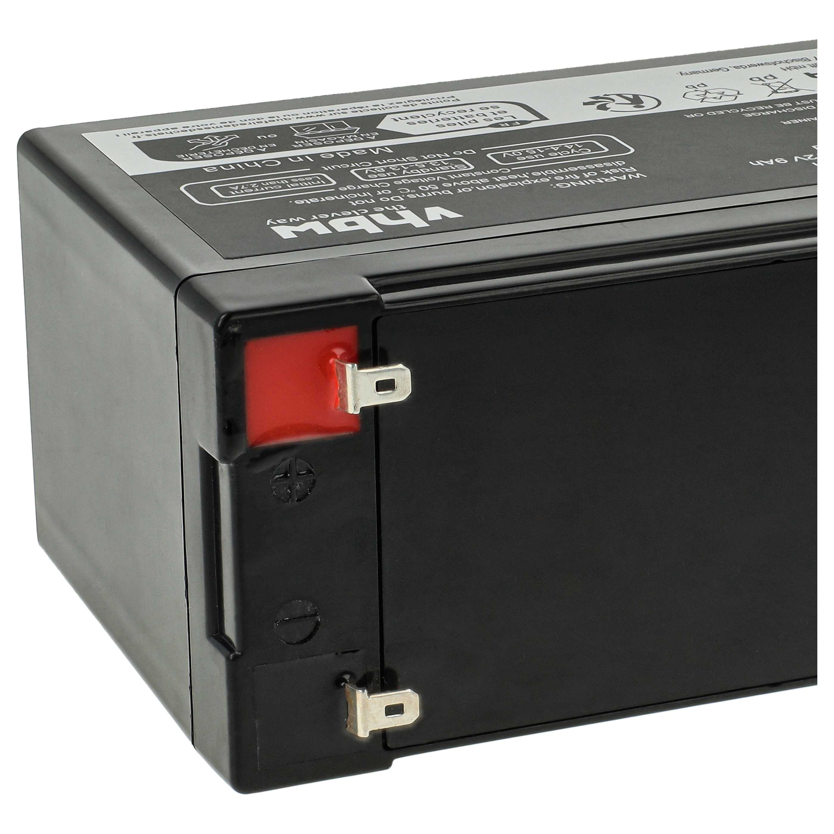 Batería reemplaza Panasonic UP-VW1245P1, UP-RW1245P1 para (9000 mAh, 12 V, AGM)