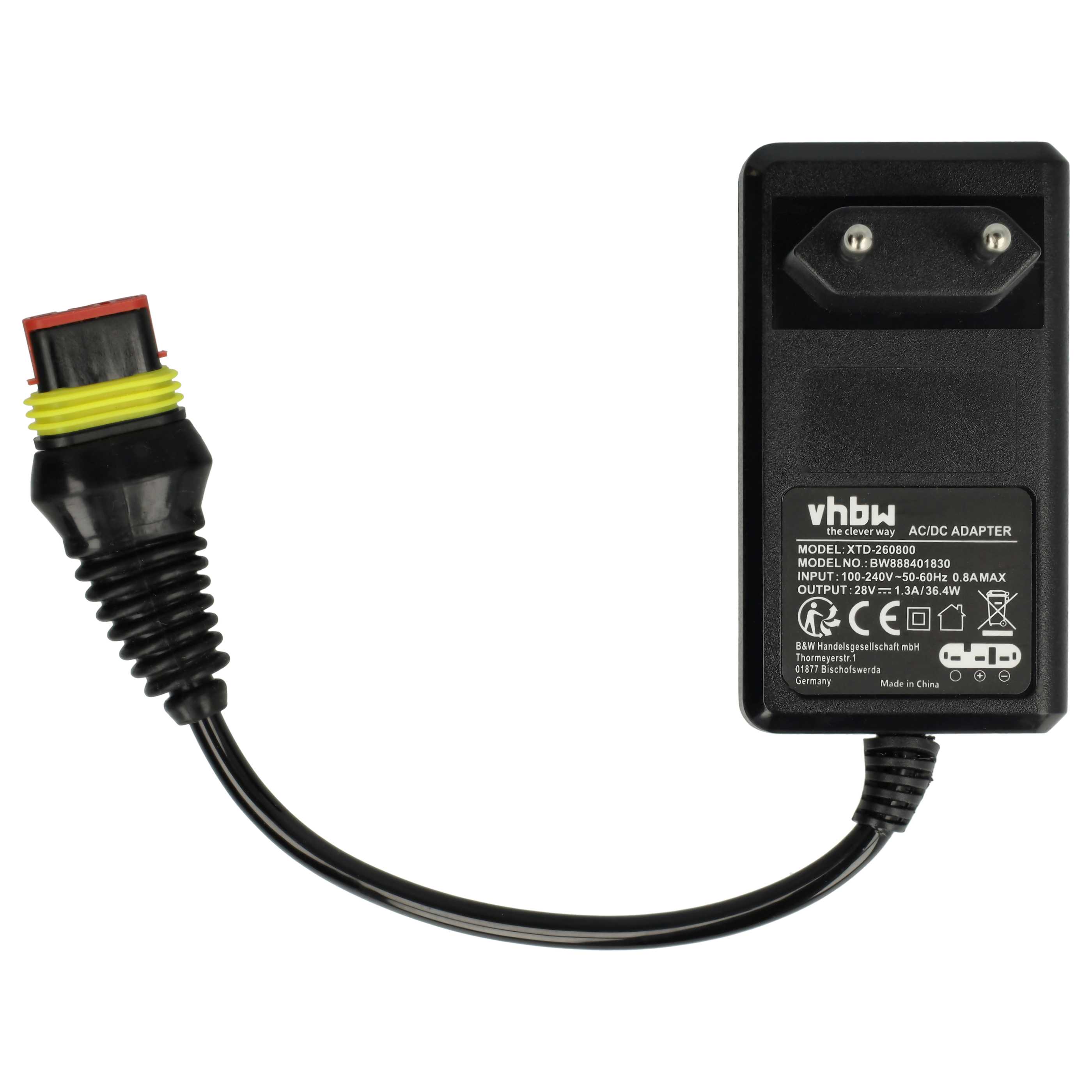 1x alimentatore, 1x batteria 3400 mAh, 1x cavo da per tosaerba 