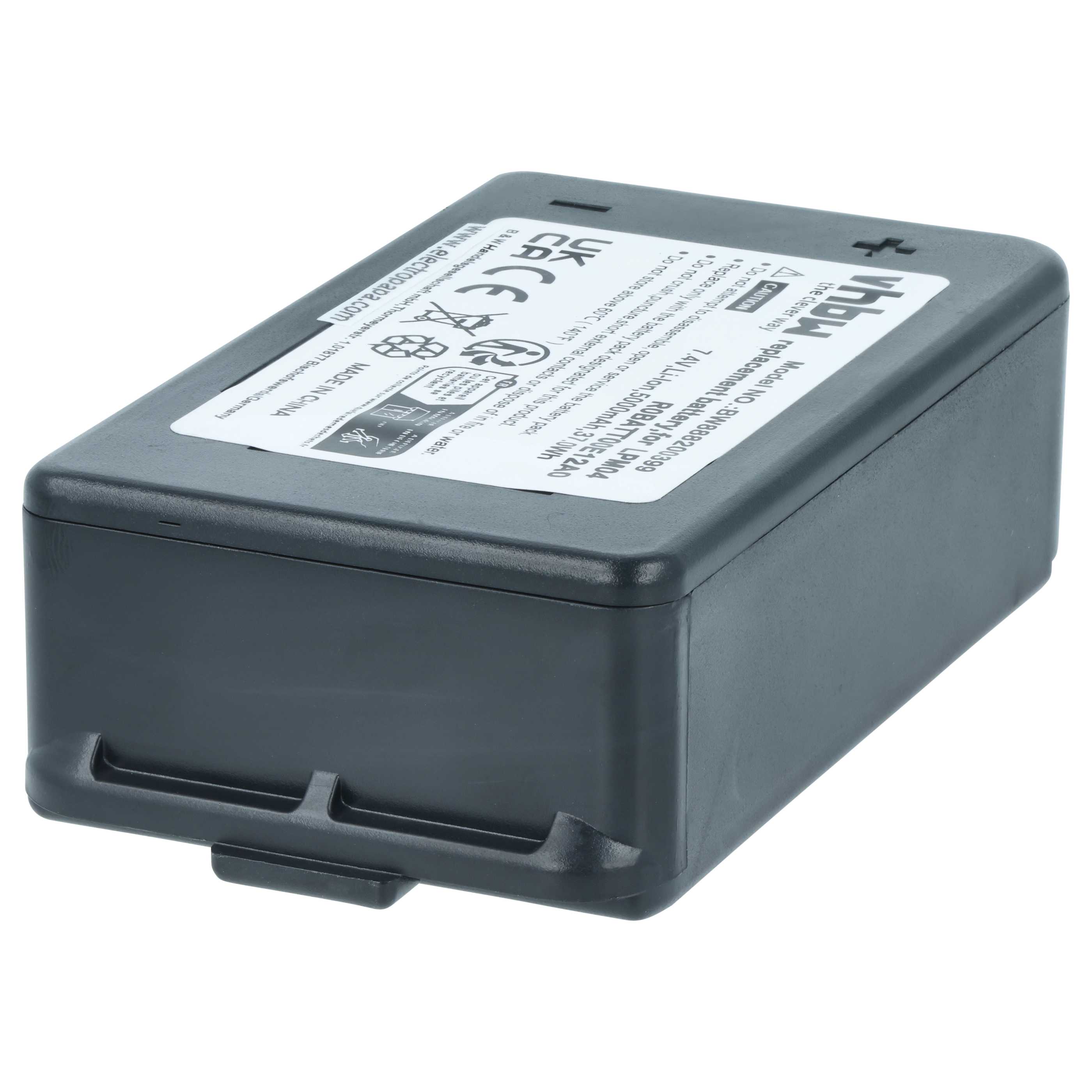 Batería reemplaza Autec R0BATT00E12A0, LPM04 sistema control - 5000mAh 7,4V Li-Polímero