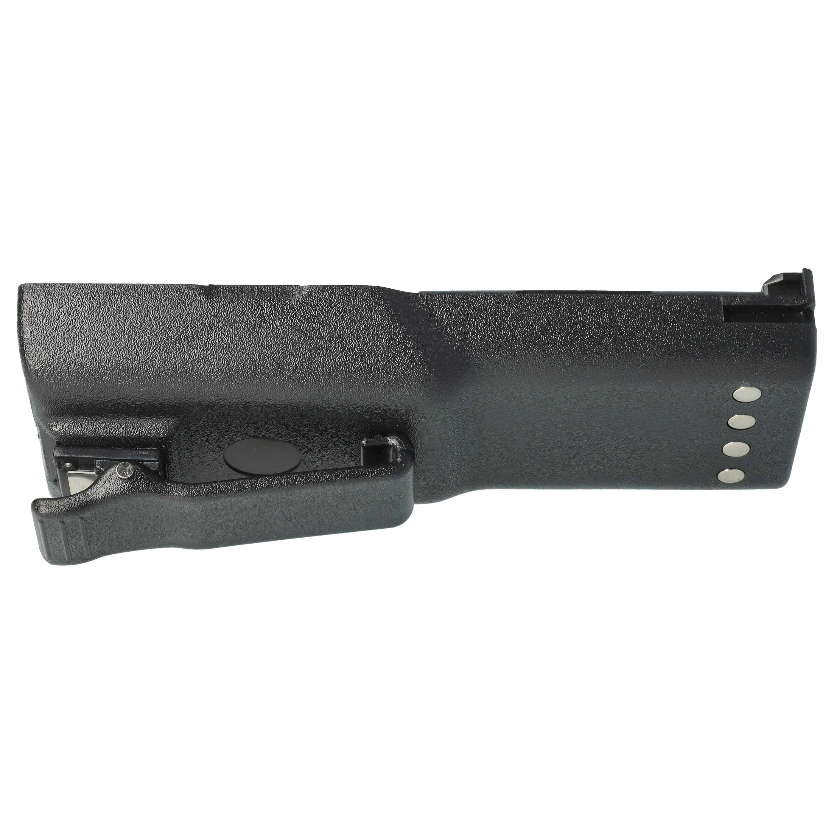 Radio 10x Battery replaces Motorola HNN8133C, HNN9628A, HNN8308A, HNN9628 - 1500 mAh 7.5 V NiMH + Belt Clip