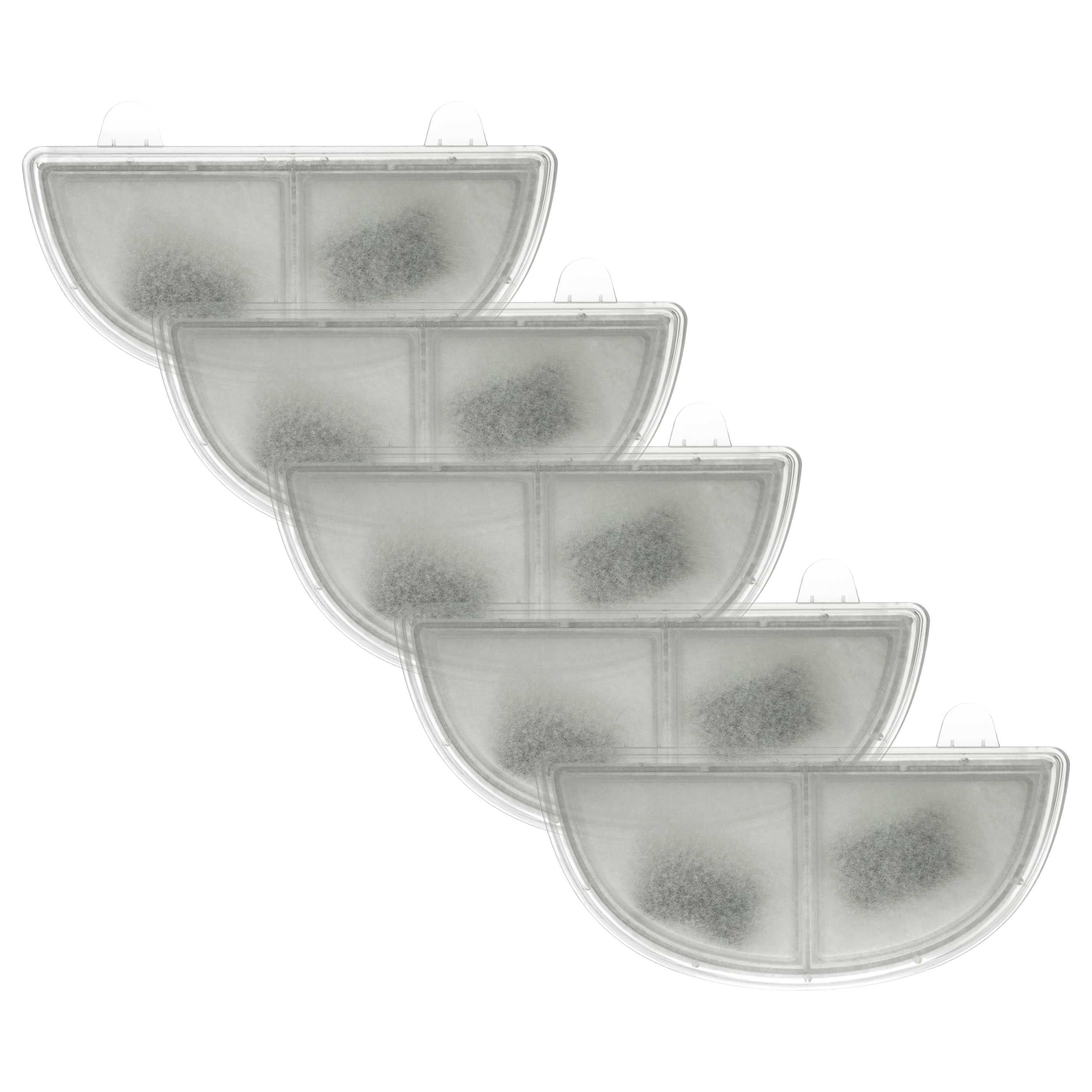 5x Filter passend für HomeRunPet CF2, WF20 Trinkbrunnen - Wasserfilter mit Rahmen