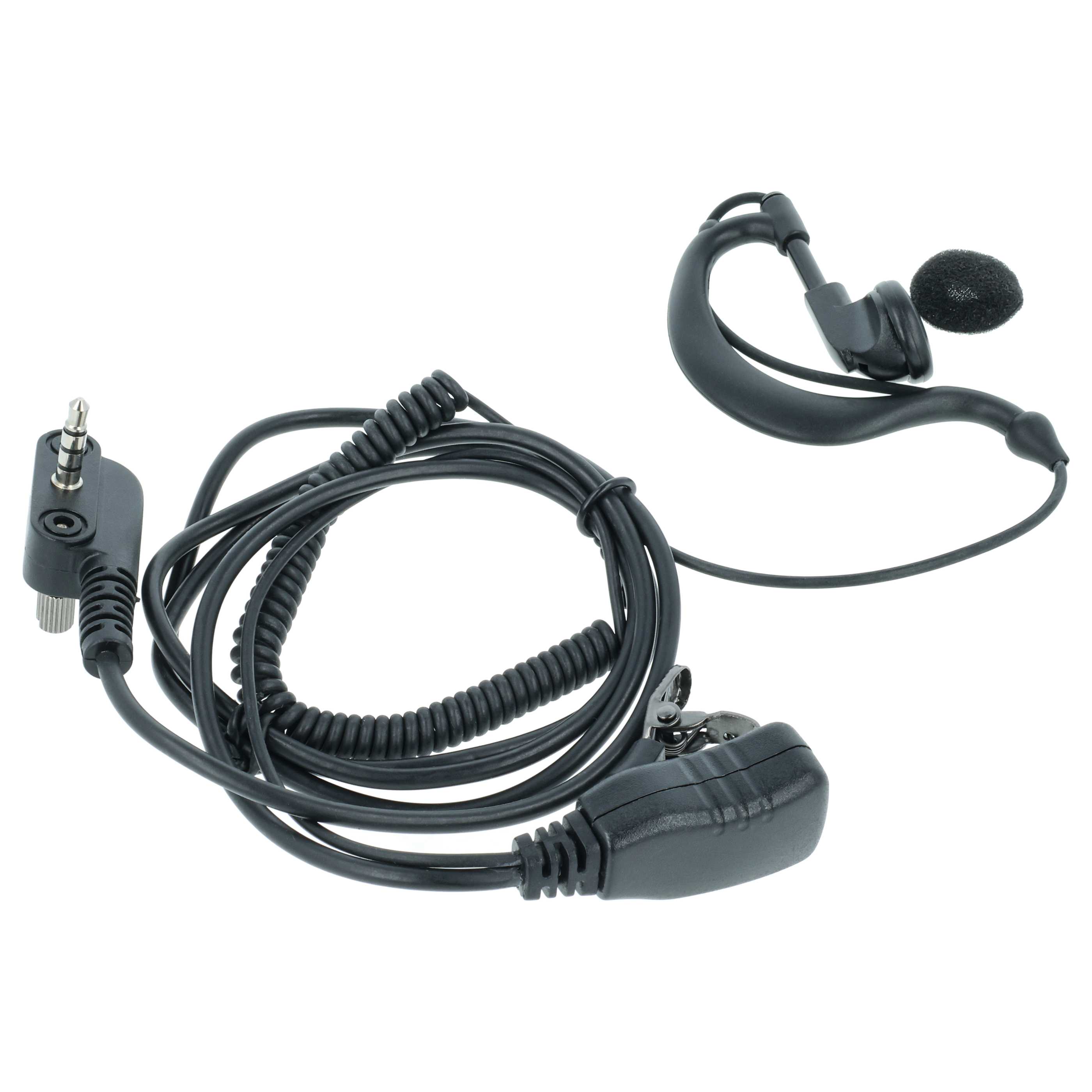 10x Słuchawka z mikrofonem do radiotelefonu Yaesu Vertex VX-130 - przycisk odbioru połączeń + klips