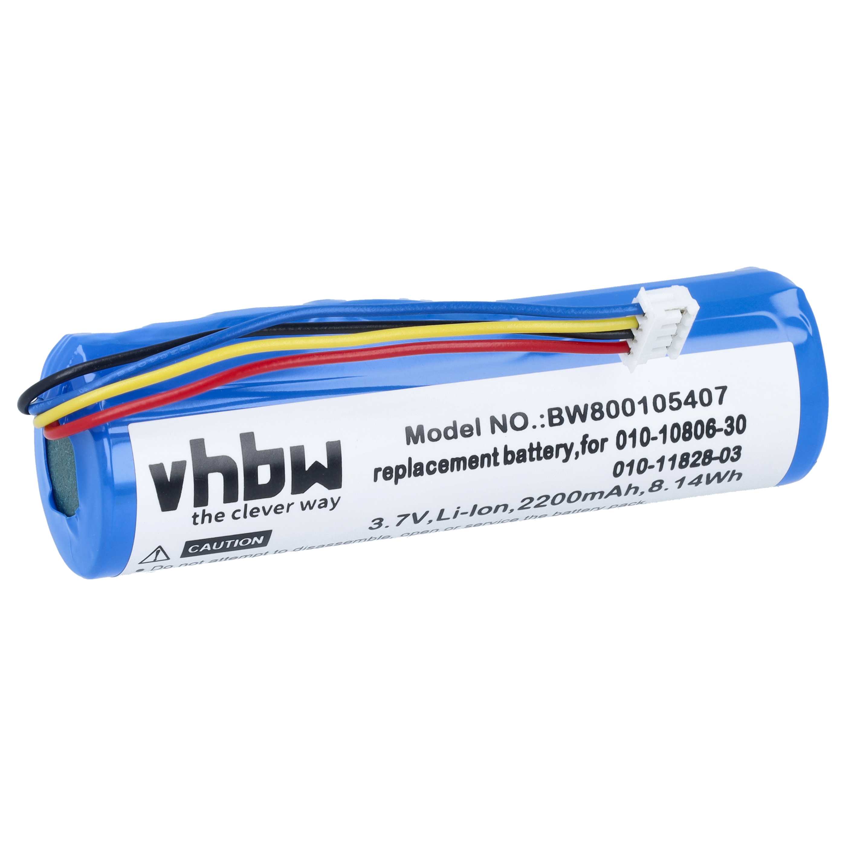 Akumulator do obroży treningowej dla psa zamiennik Garmin 010-11828-03, 010-10806-30 - 2200 mAh 3,7 V Li-Ion
