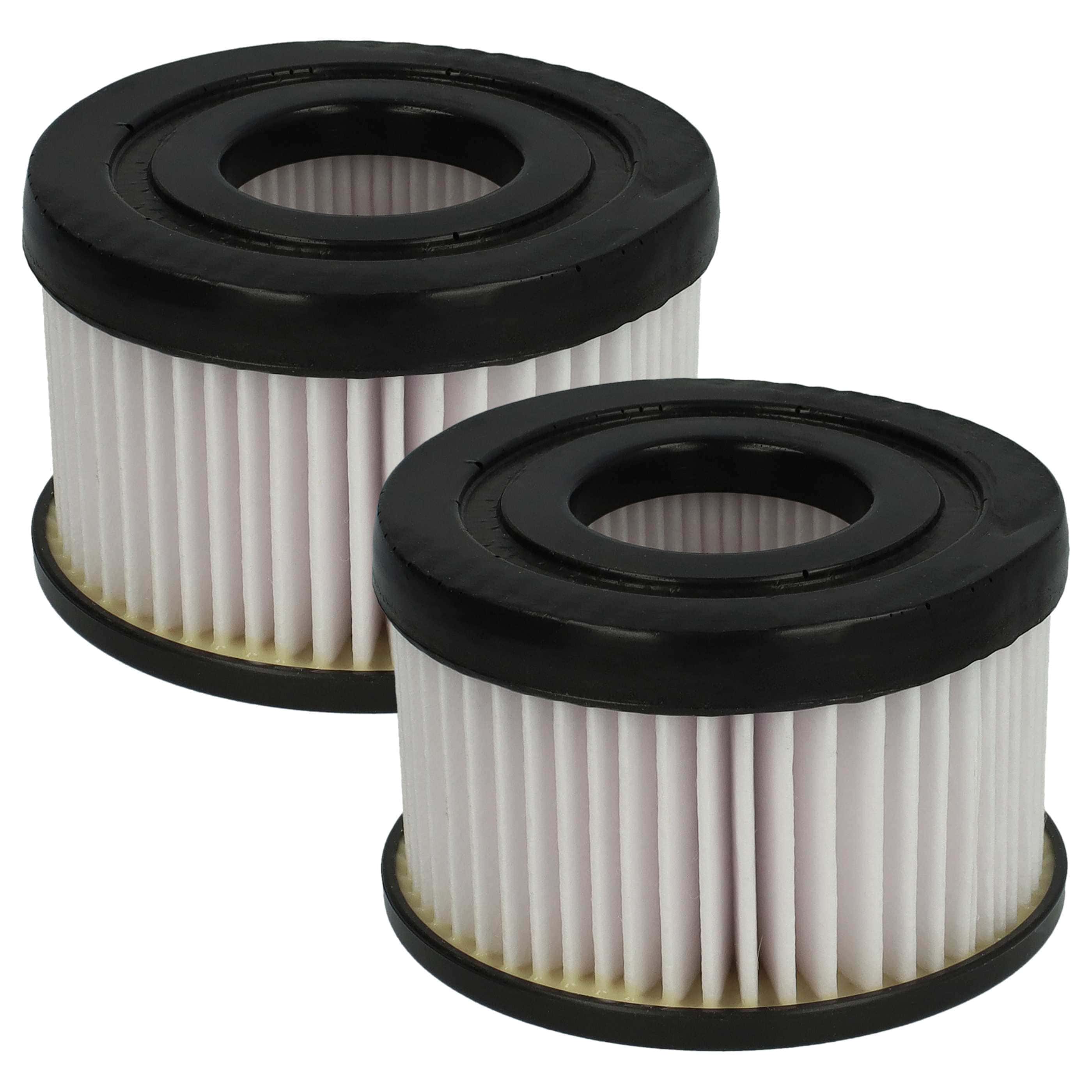2x Filtercartridge filter replaces Rowenta ZR009004, 3221614007446 for Rowenta Vacuum Cleaner, black / white