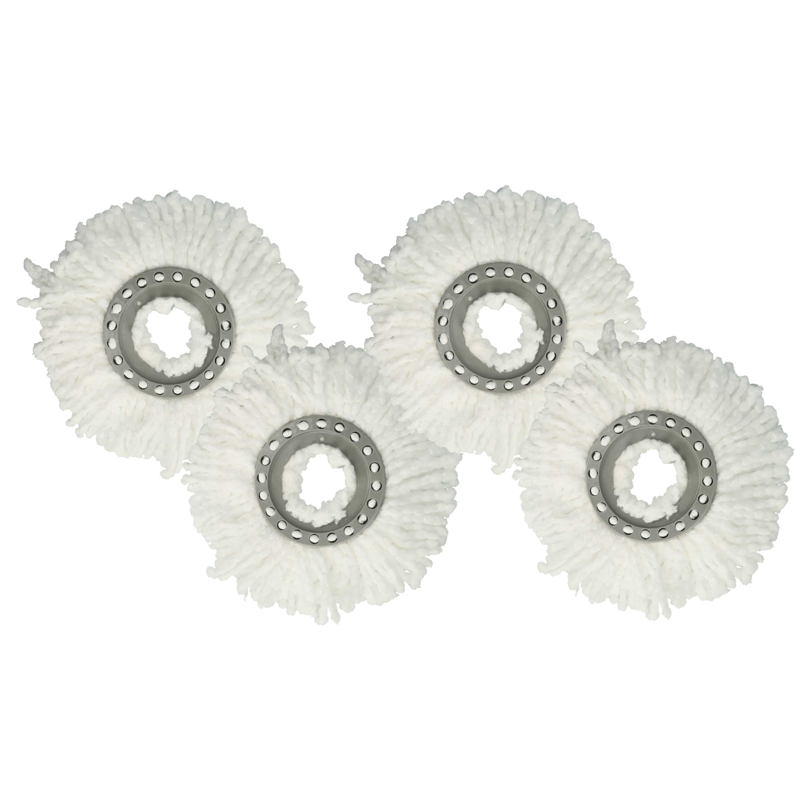 4x cabezal reemplaza Leifheit 52094 para fregonas Leifheit - microfibra, blanco