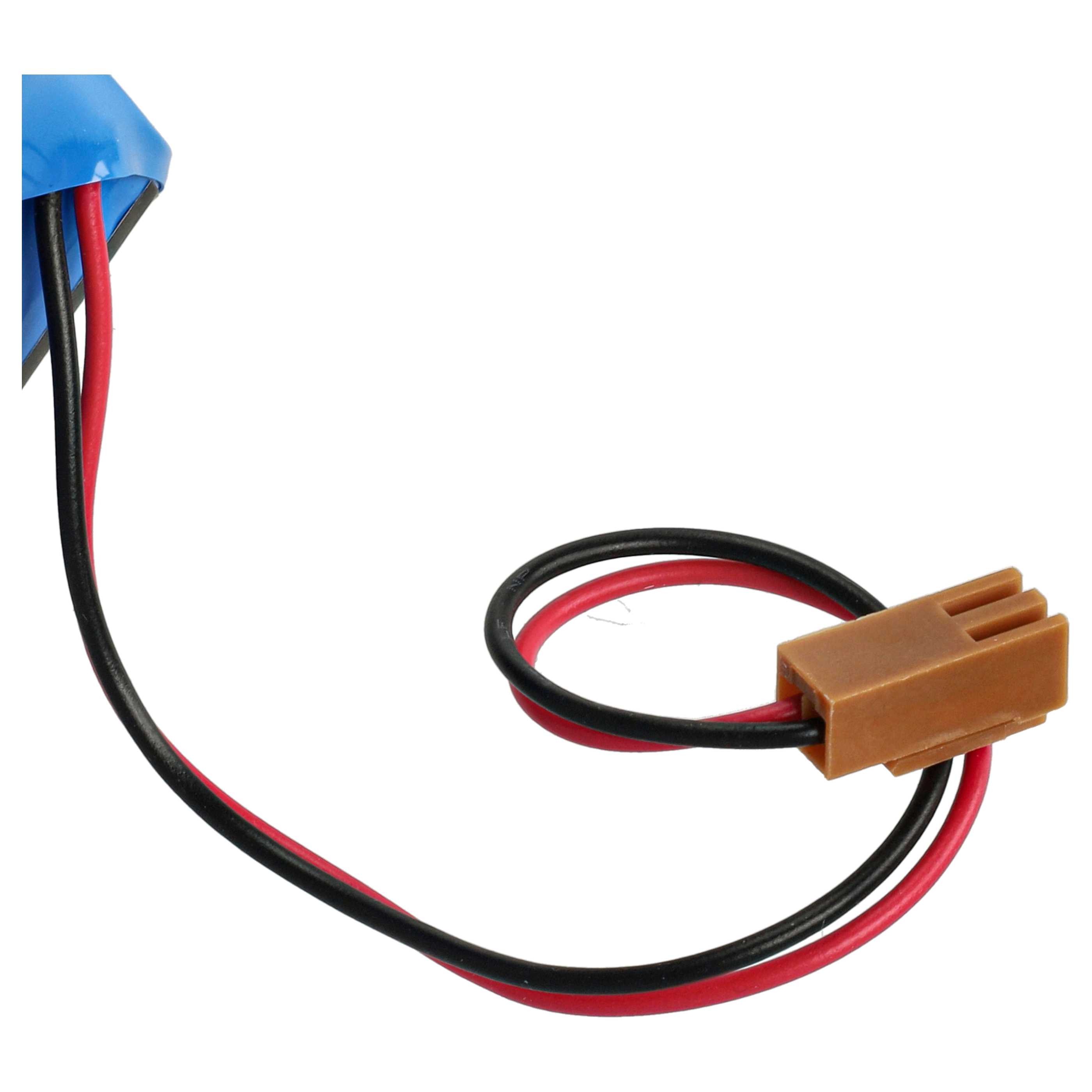 Industrial Controller Battery replaces Dantona Matt Pack (with brown connector) - 2400mAh 6V Li-MnO2