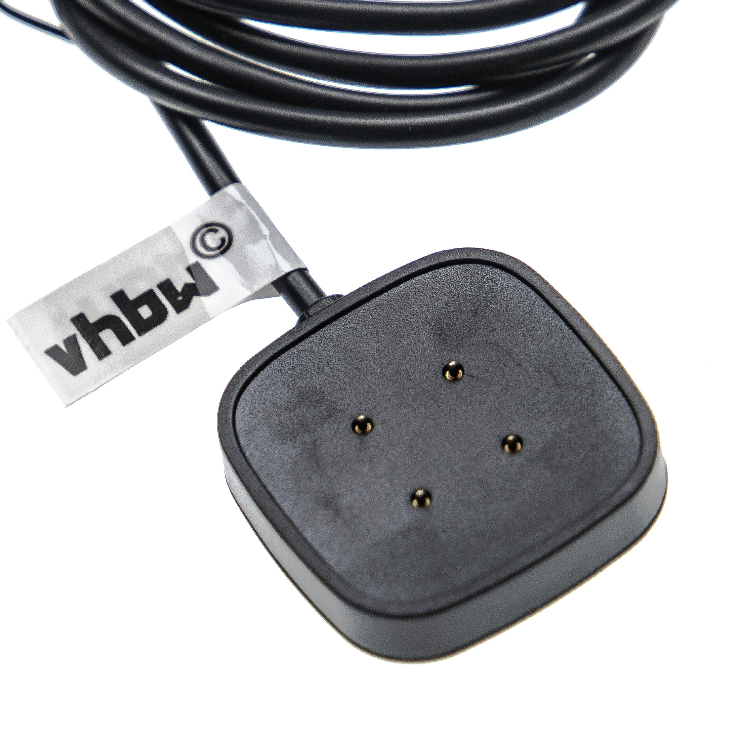 Charging Cradle suitable for Fitbit Sense, Versa 3 Fitness Tracker - Cable, Magnetic, 100cm, black