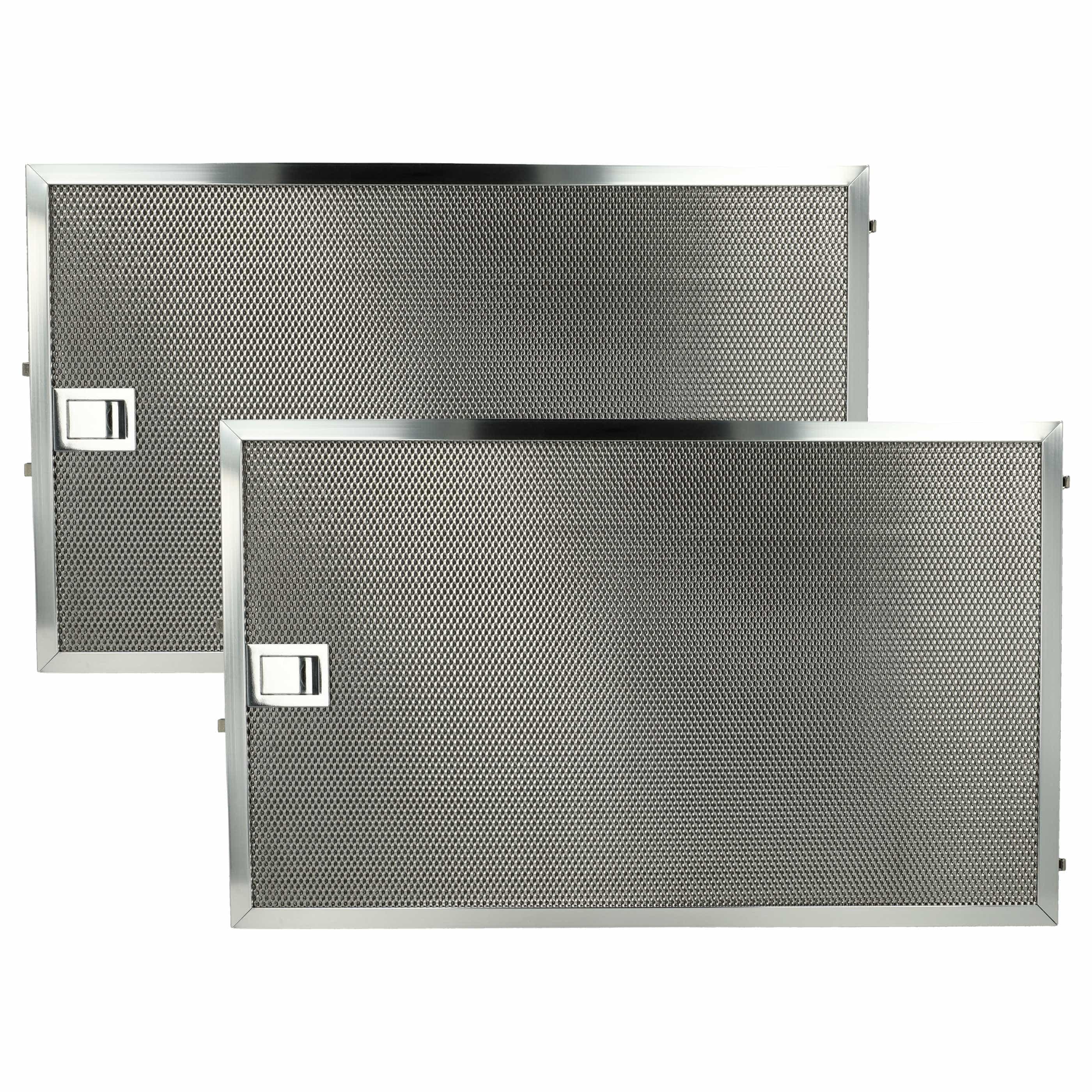 2x Filtres métal remplace Miele 8277721, 4002515009147 pour hotte aspirante