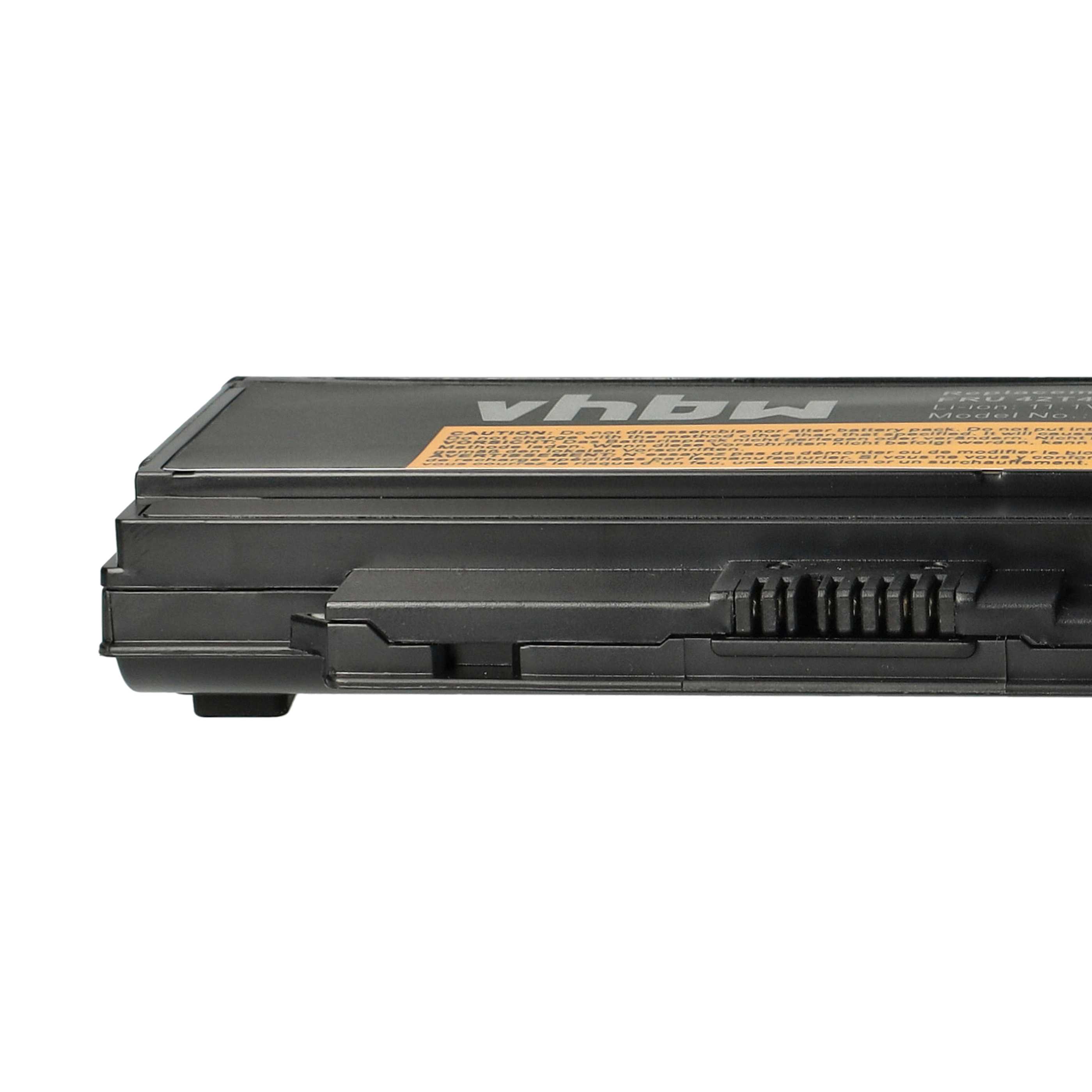 Batterie remplace Lenovo 0A36283, 0A36281, 0A36282 pour ordinateur portable - 4400mAh 11,1V Li-ion, noir