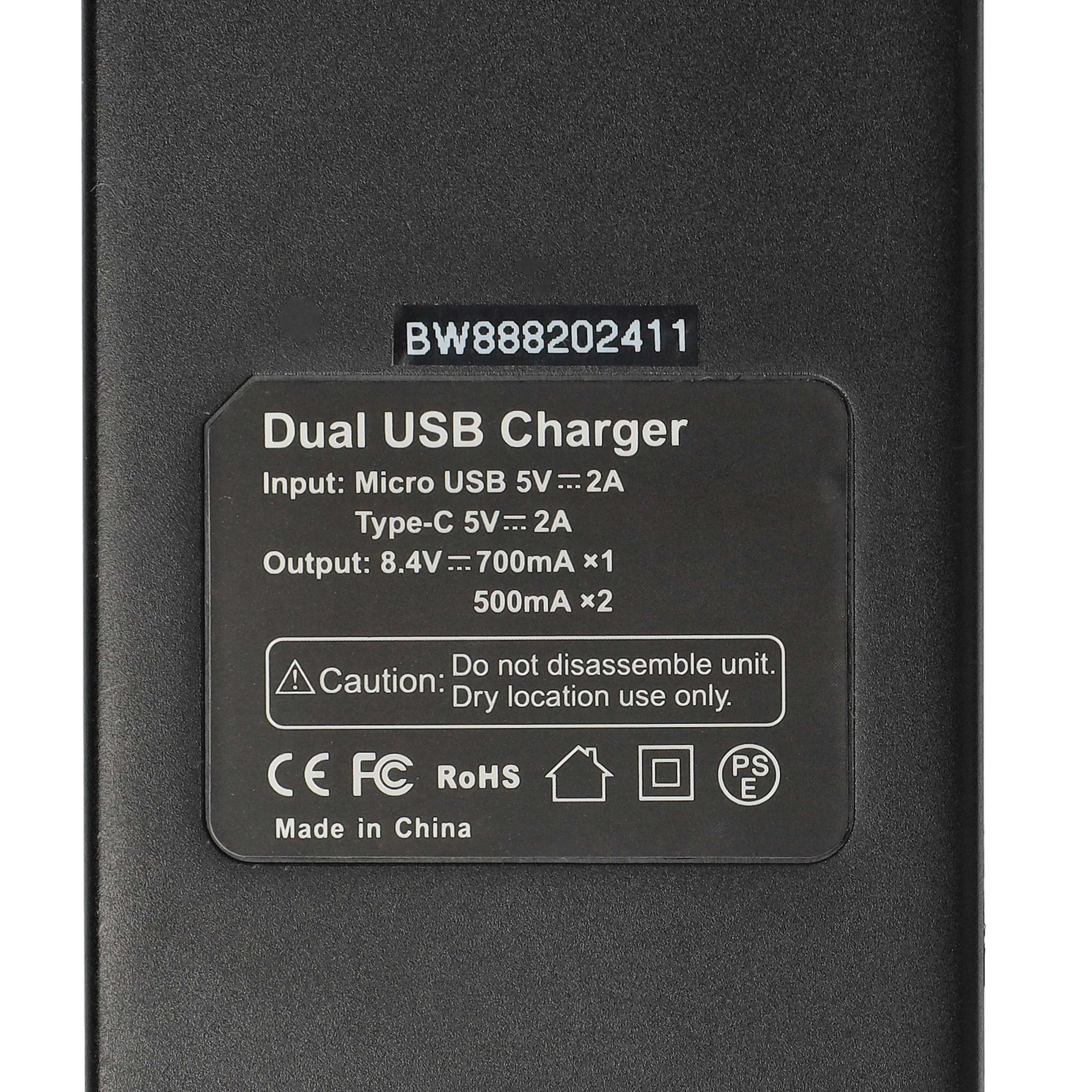 Battery Charger replaces Canon LC-E12 suitable for Canon LP-E12 Camera etc. - 0.5 A, 8.4 V