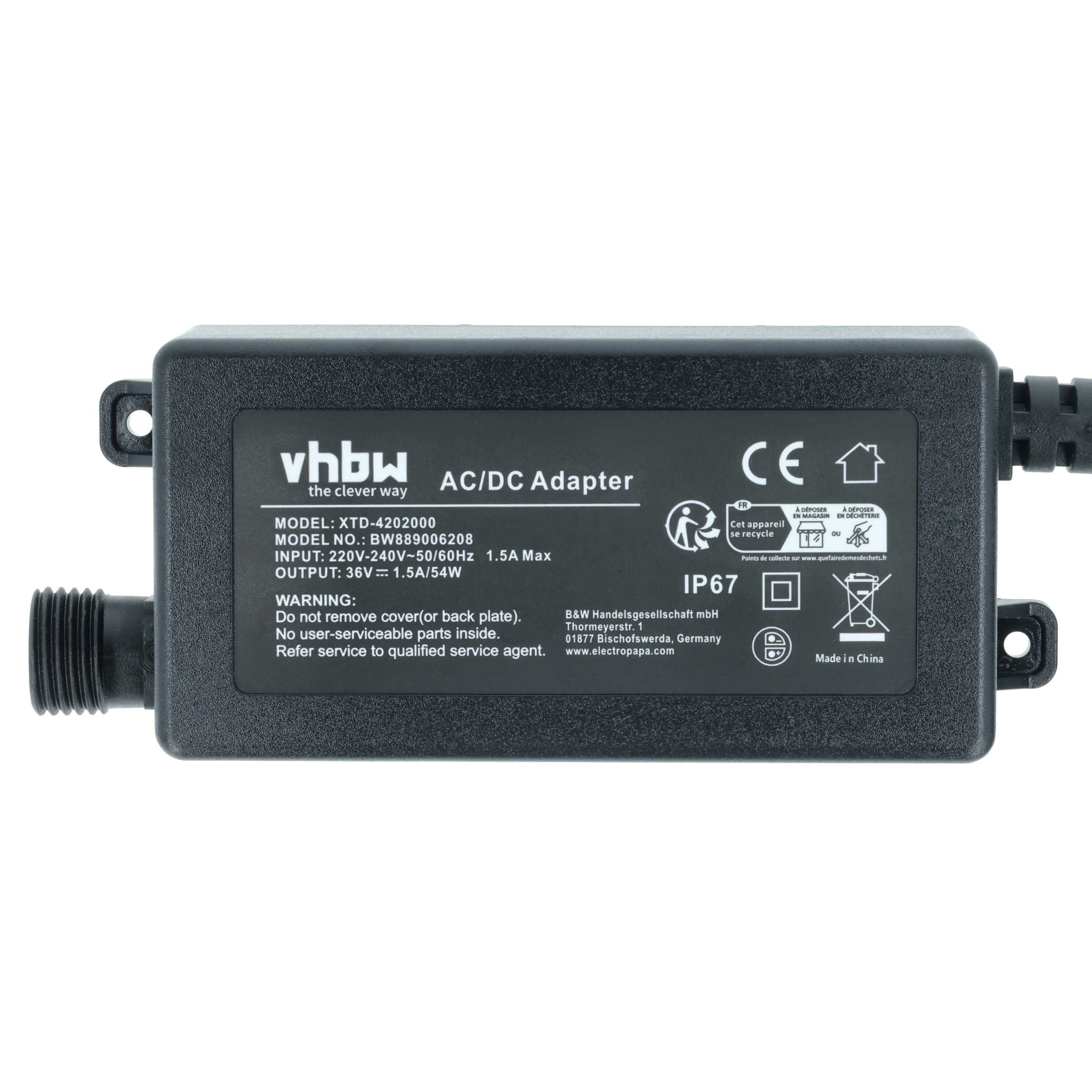 Mains Power Adapter replaces Al-Ko 442547 lawnmower robot Charging Station etc.