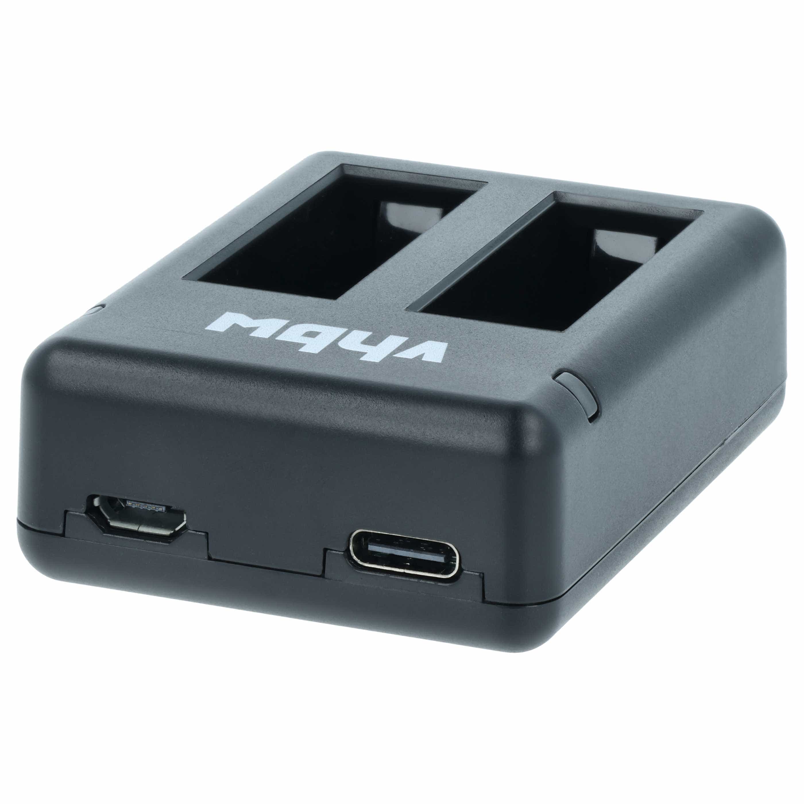 Battery Charger USB-C + Cable USB-C suitable for GoPro, Cameron Sino ASST1 Digital Camera etc. - 0.75 A