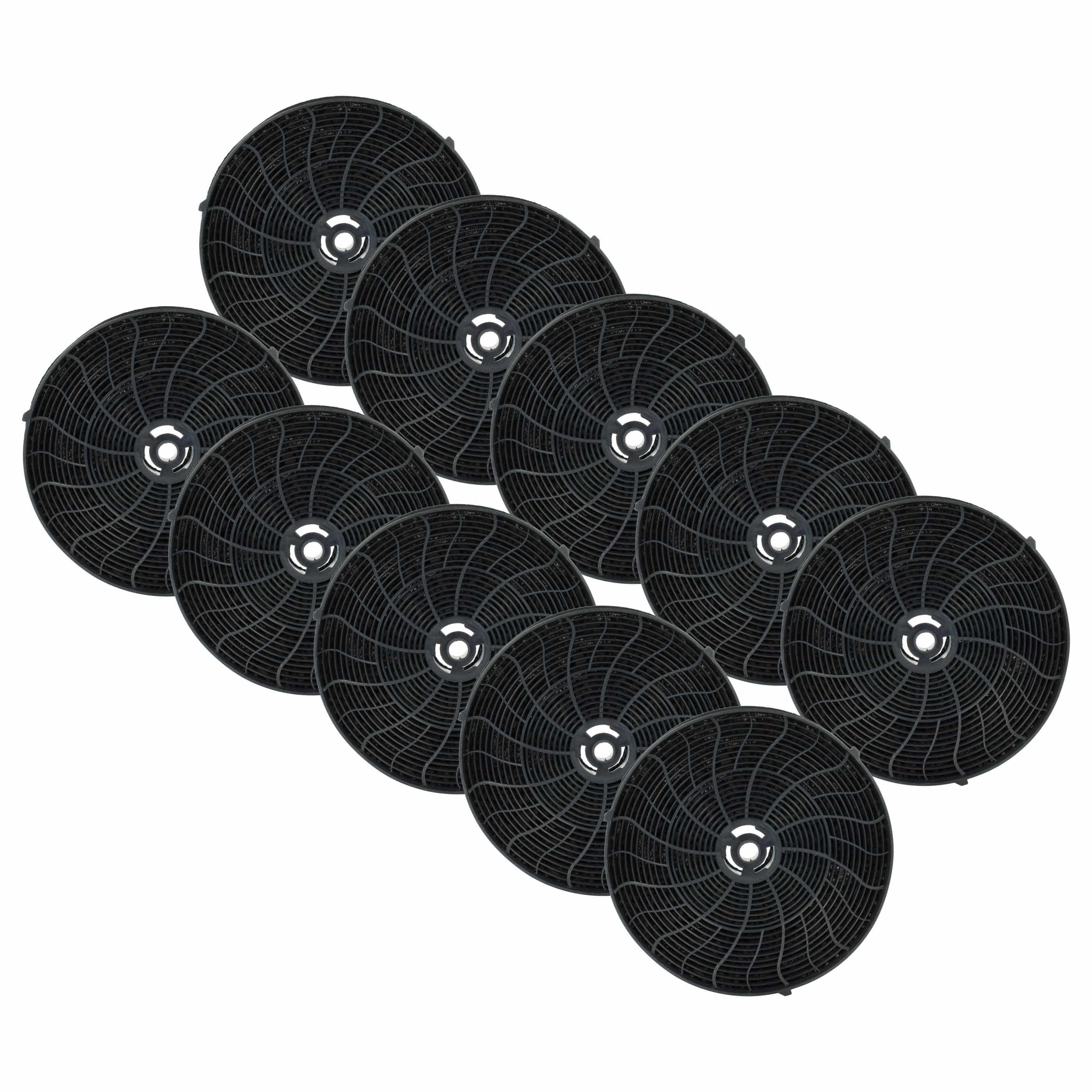 10x Filtres à charbon actif remplace AEG 405517113/8, 4055171138, 405521750, 405517113 pour hotte Zanussi