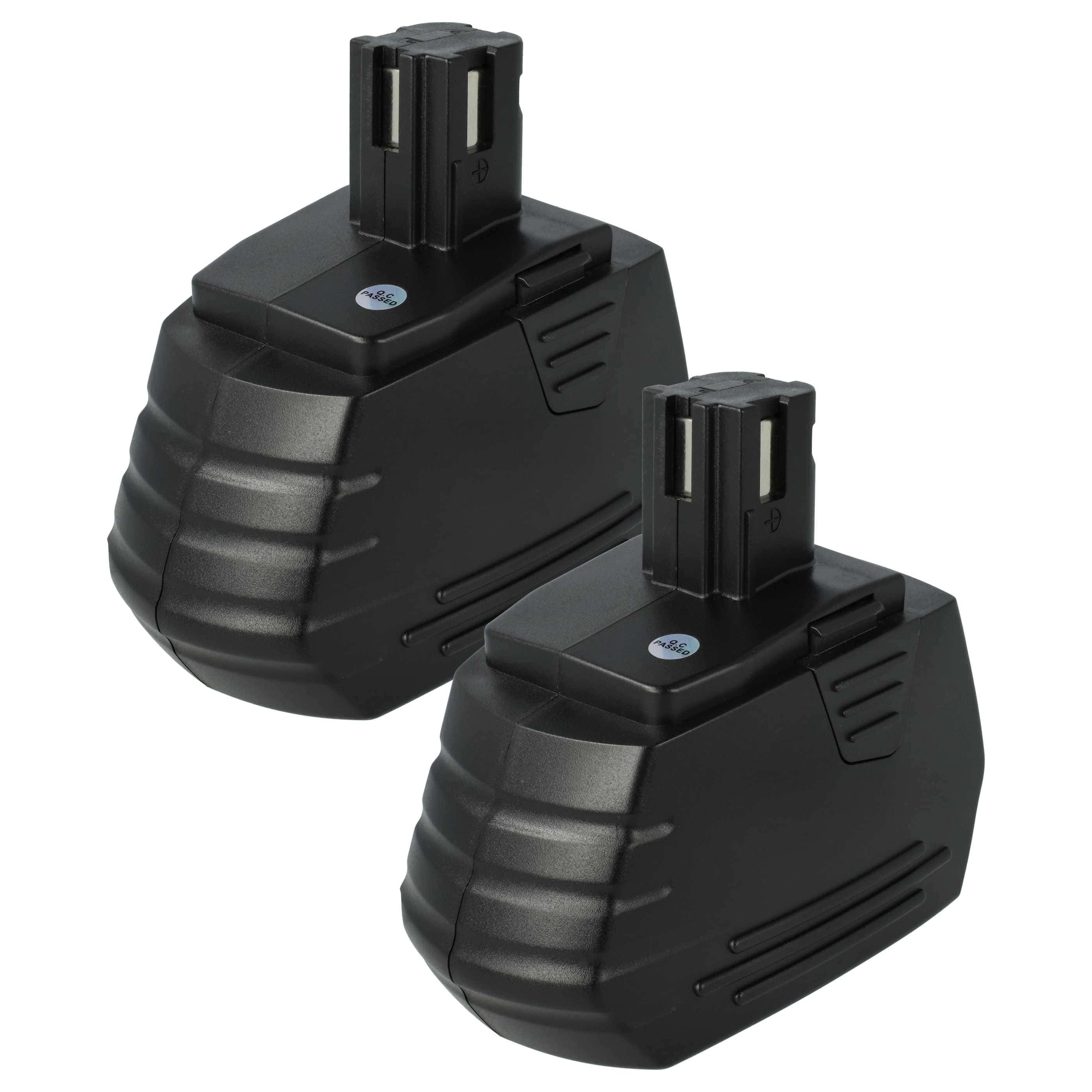 2x Battery replaces Hilti SFB180, SFB185 Electric Power Tool - 1500 mAh, 18 V, NiMH