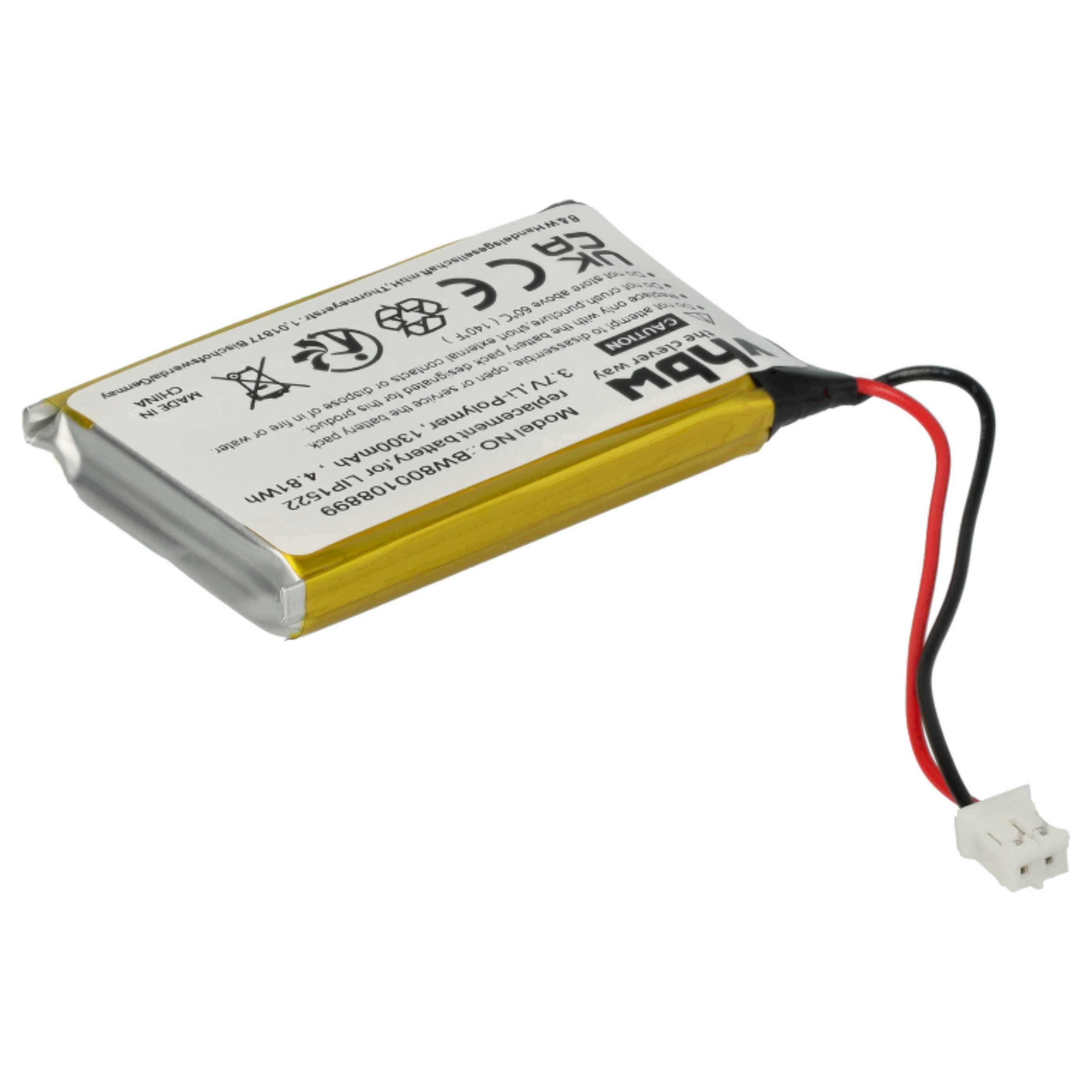 2x Batteria per joystick sostituisce Sony KCR1410, LIP1522 - 1300mAh 3,7V Li-Poly