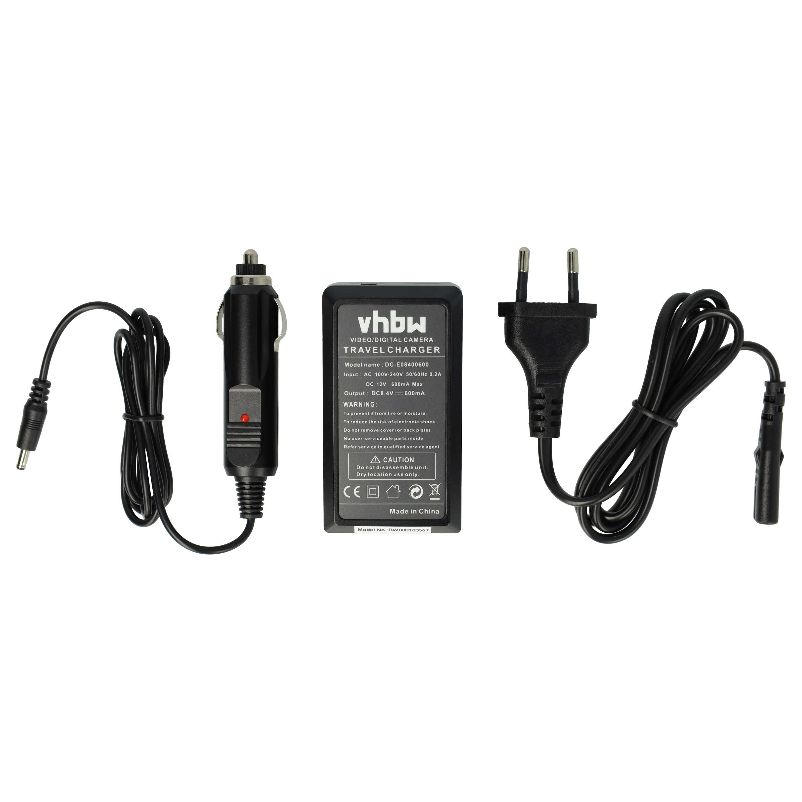 Battery Charger suitable for Olympus PS-BLN1 Camera etc. - 0.6 A, 8.4 V