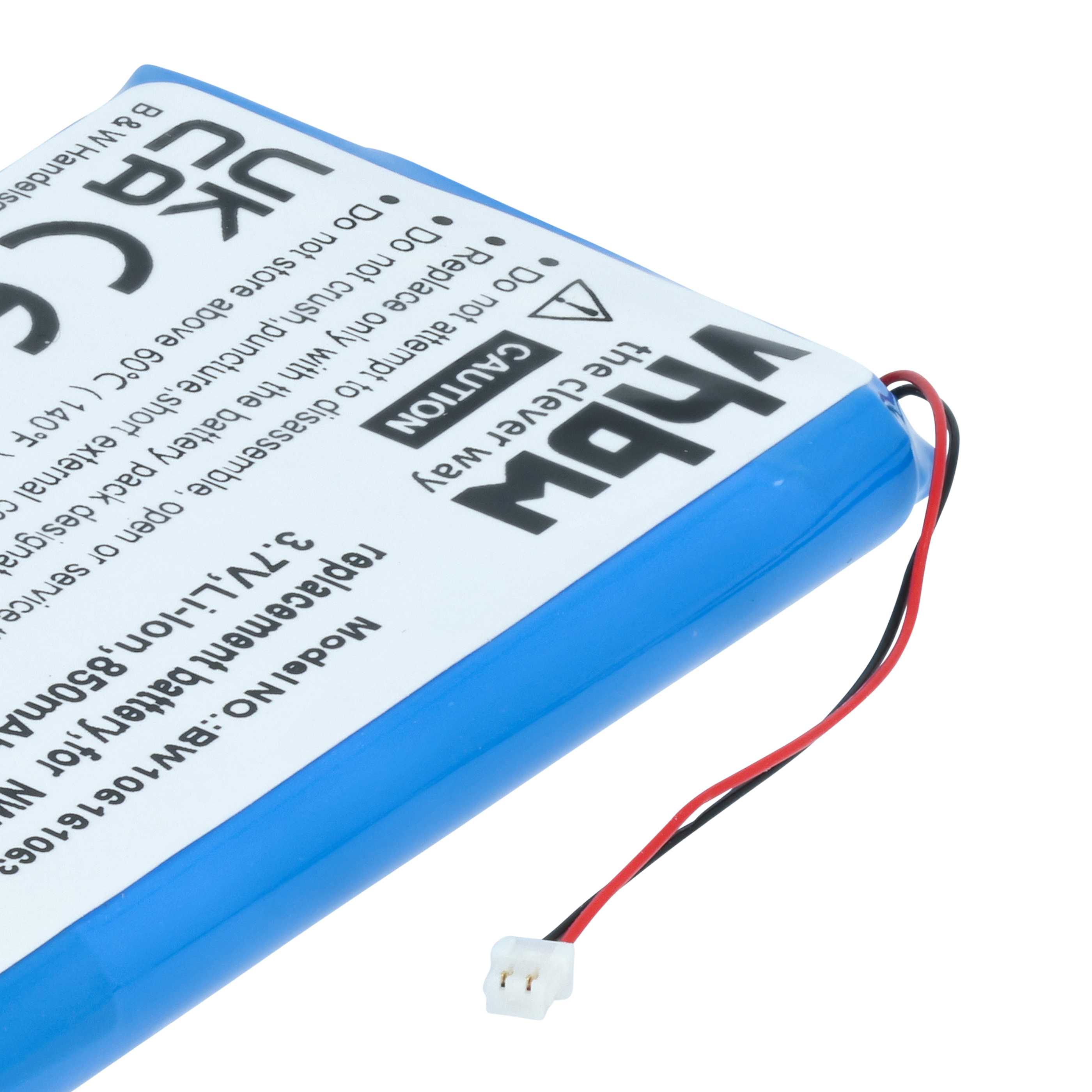 MP3-Player Battery replaces Sony LIS1356HNPA, 1-756-608-21, 5Y30A1697 - 850 mAh 3.7 V Li-Ion