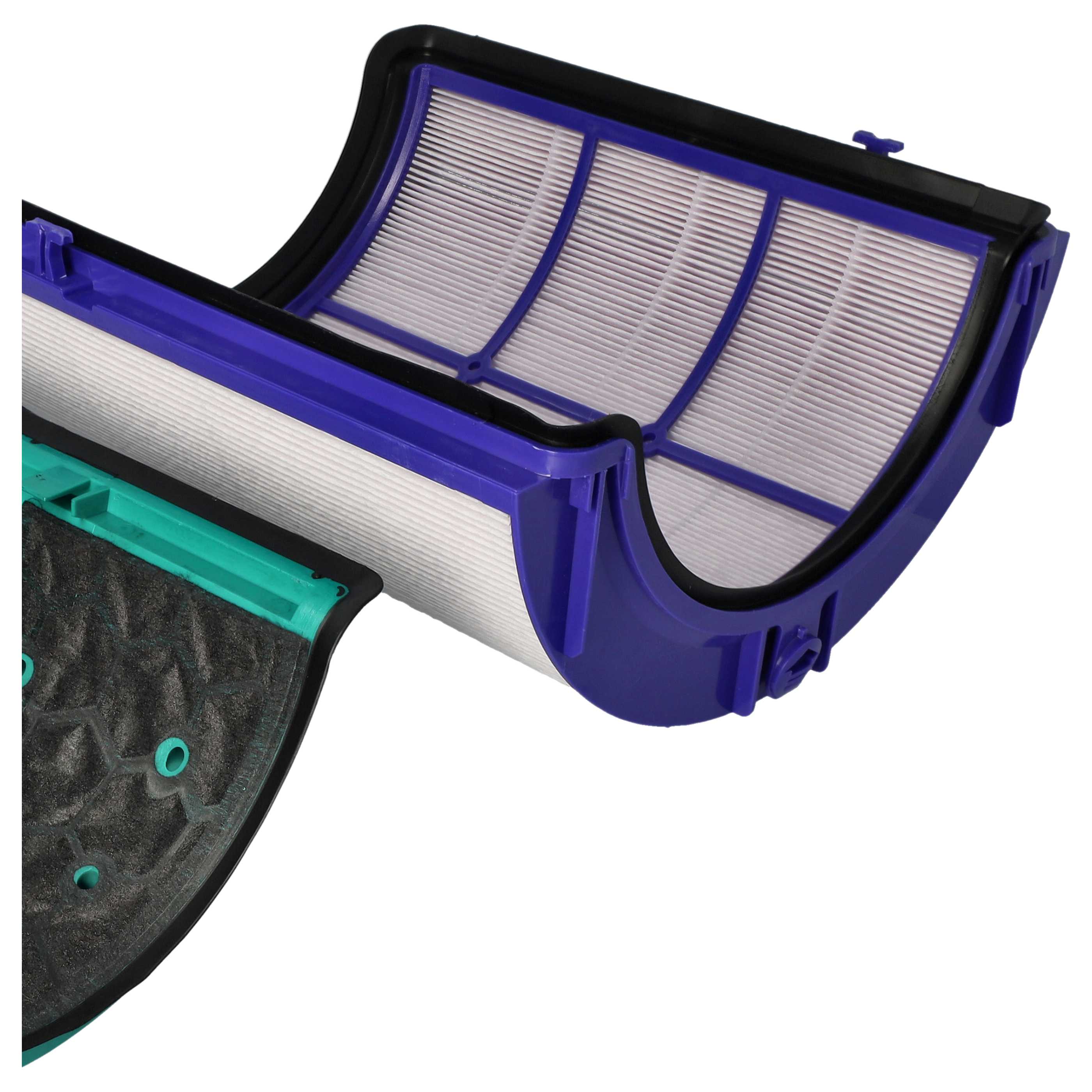 8 Part Filter Set replaces Dyson 968707-04, 968707-05 Air Purifier - HEPA filter, activated carbon filter