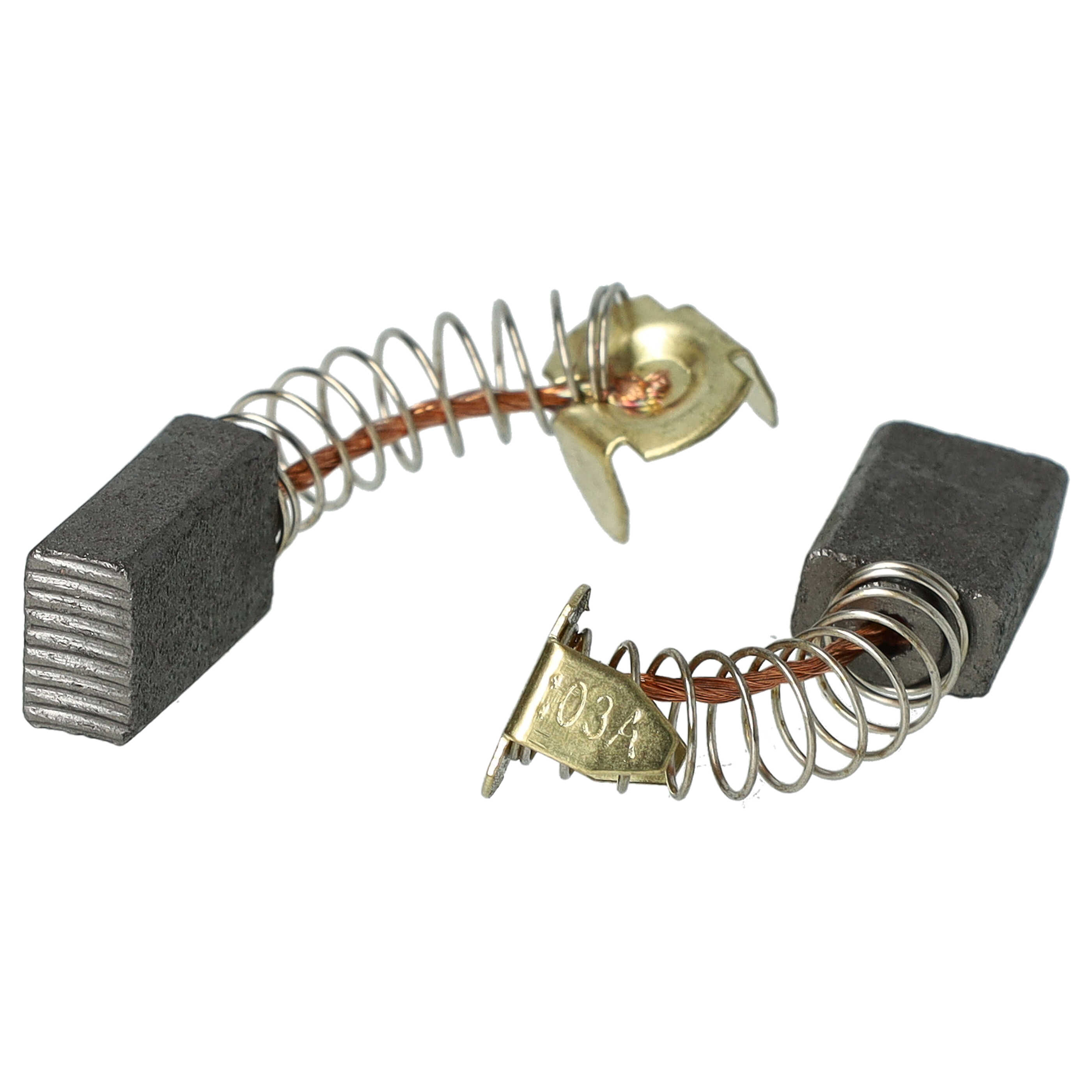 2x Carbon Brush Suitable for Makita / Kymco / Shoprider 4014NV Electric Power Tool - 6 x 10 x 16 mm