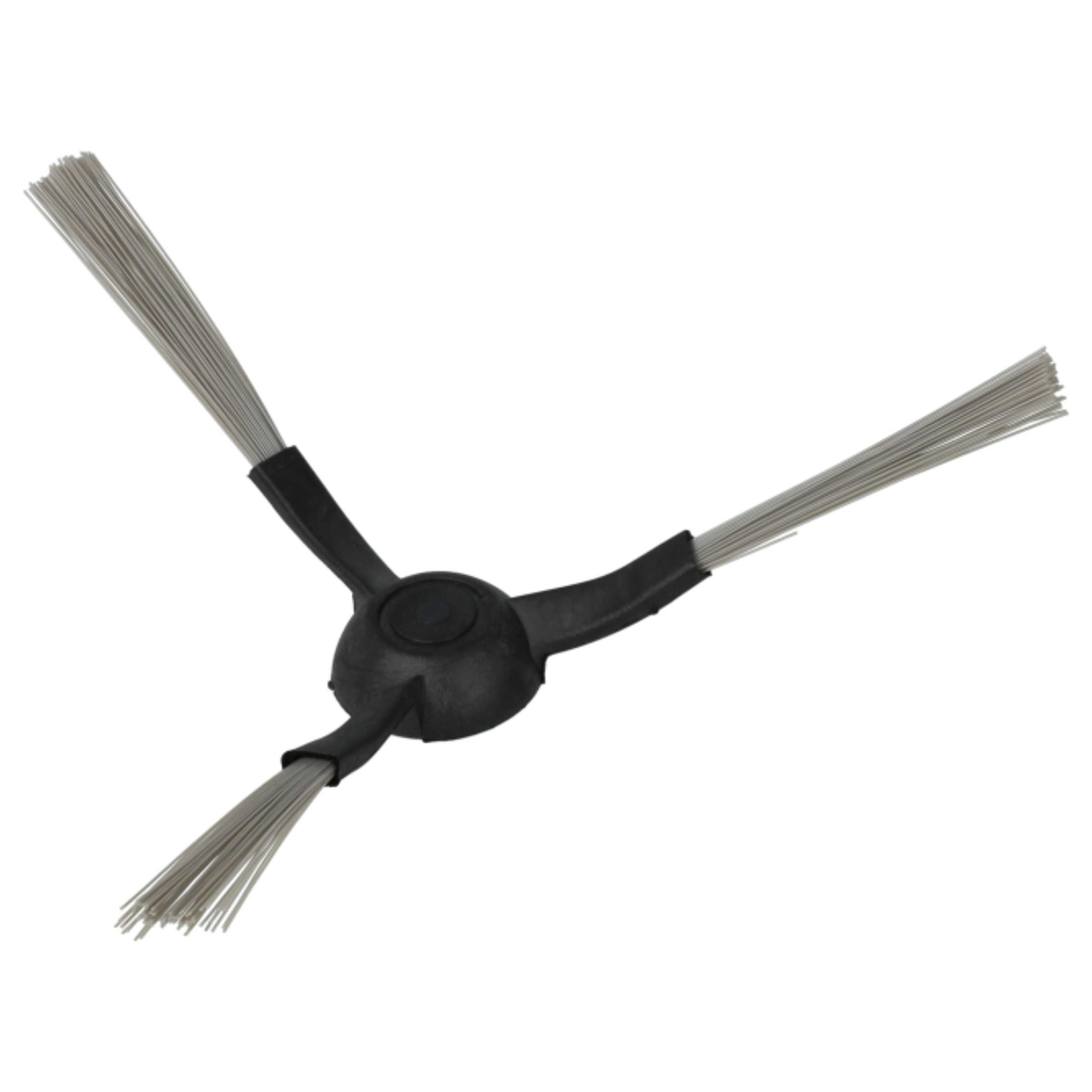 4x Side Brush suitable for Proscenic, Cecotec, Xiaomi 3490/4090 Robot Vacuum Cleaner etc. - 3-armed, black