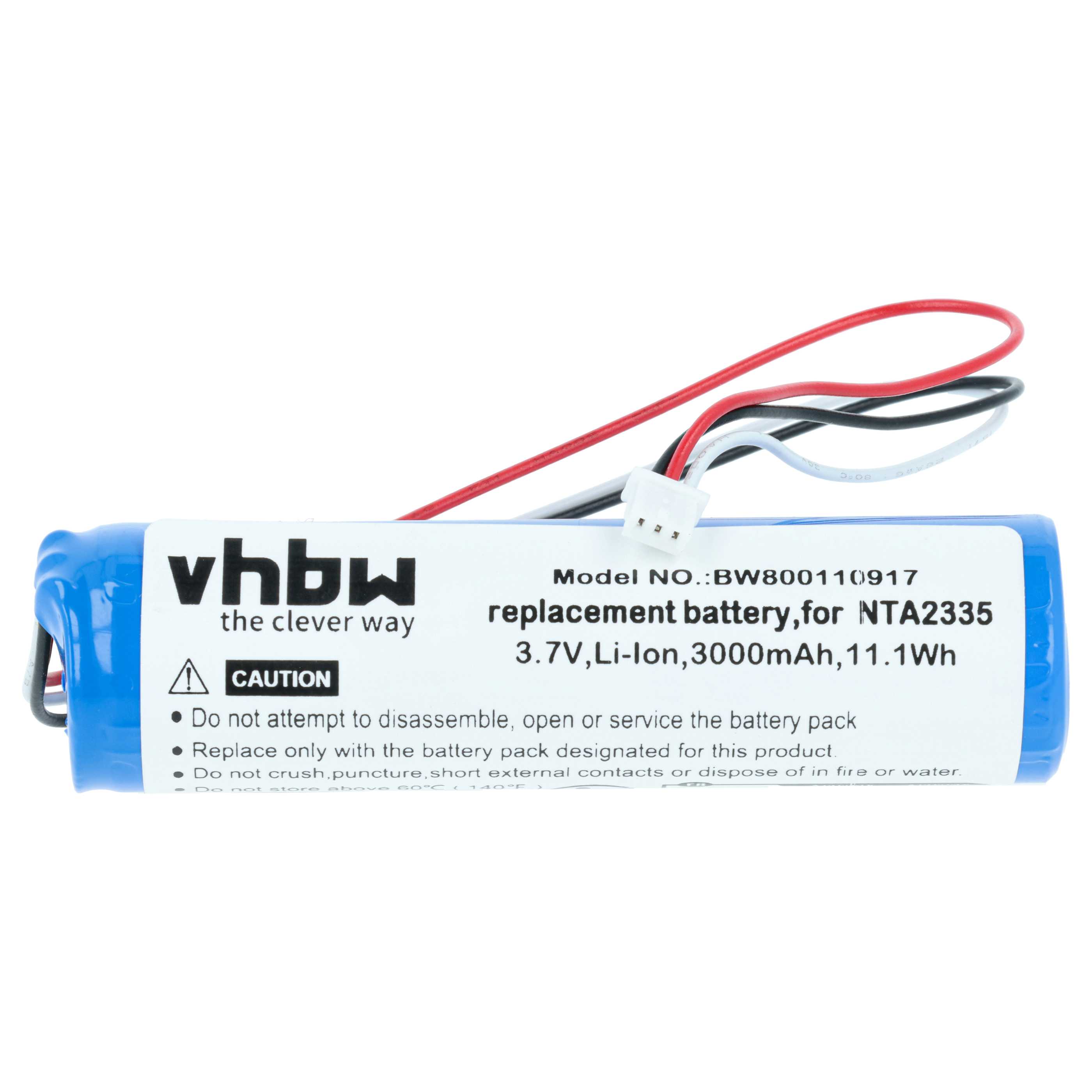 Batteria sostituisce NTA2335 per altoparlanti - 3000mAh 3,7V Li-Ion